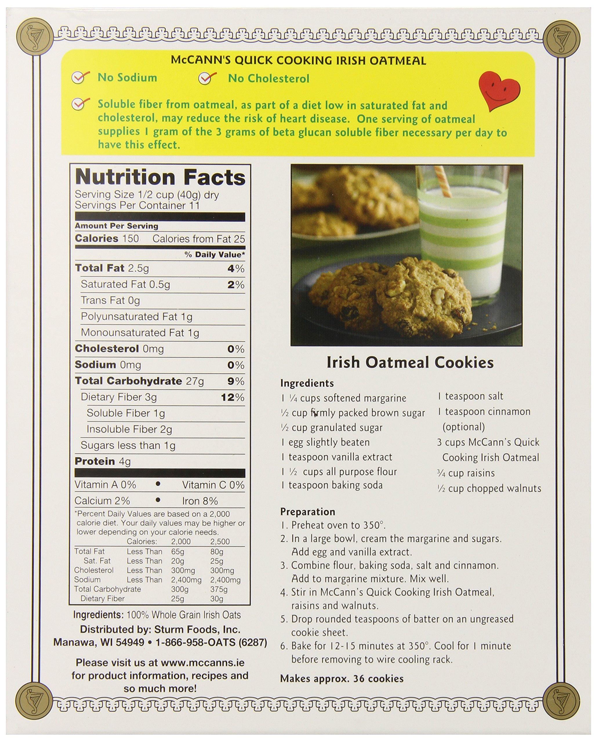 Mccann's Irish Oatmeal Quick Cooking Rolled Oats, 16 Ounce - Image 2