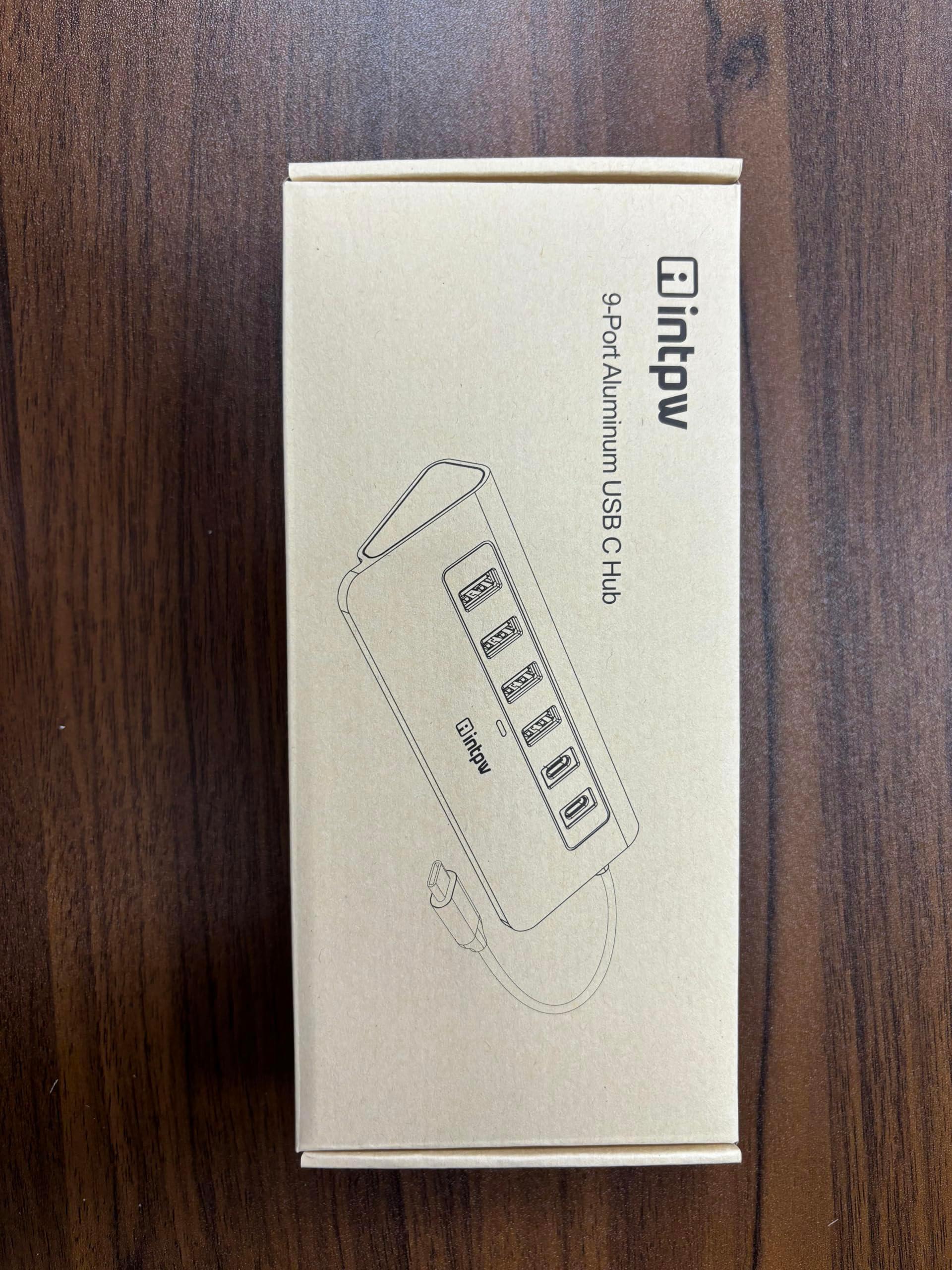 USB C Hub, INTPW 9-in-1 USB C Hub Multiport Adapter with 4K HDMI, PD 100W, Type-C and 2 USB A 3.0 5Gbps, 2 USB A 2.0, SD/TF Card Reader, Aluminum USB Hub for Laptop, iPhone 16/15 Series, MacBook, iPad - Image 9