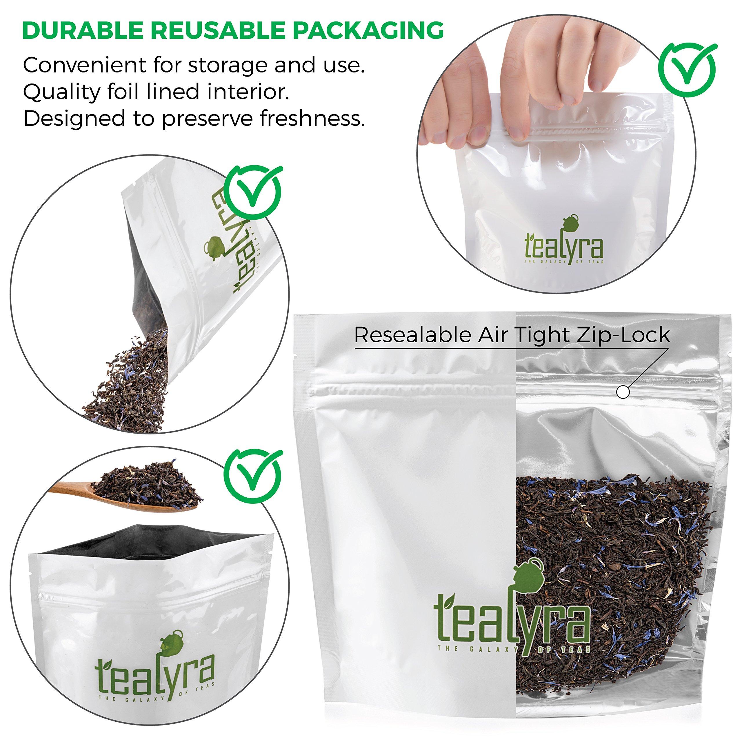 Tealyra - Cream Earl Grey Moonlight - Luxurious Loose Leaf Black Tea - Citrusy Bergamot with French Vanilla - All Natural, Medium Caffeine, 200g (7-ounce) - Image 3