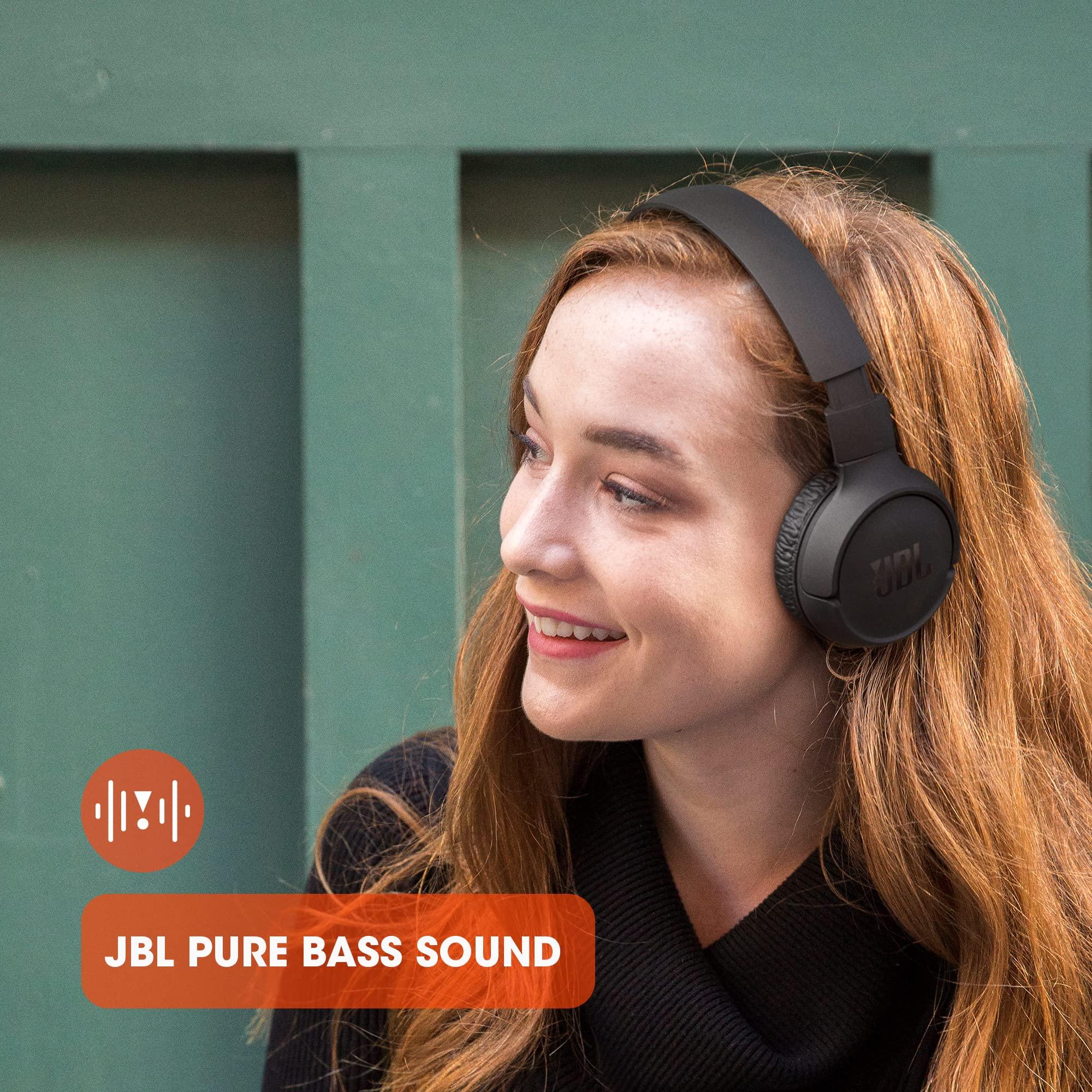 JBL Tune 510BT - Bluetooth headphones with up to 40 hours battery, microphone for call, foldable and comfortable, Android and iOs compatible (Blue) - Image 7