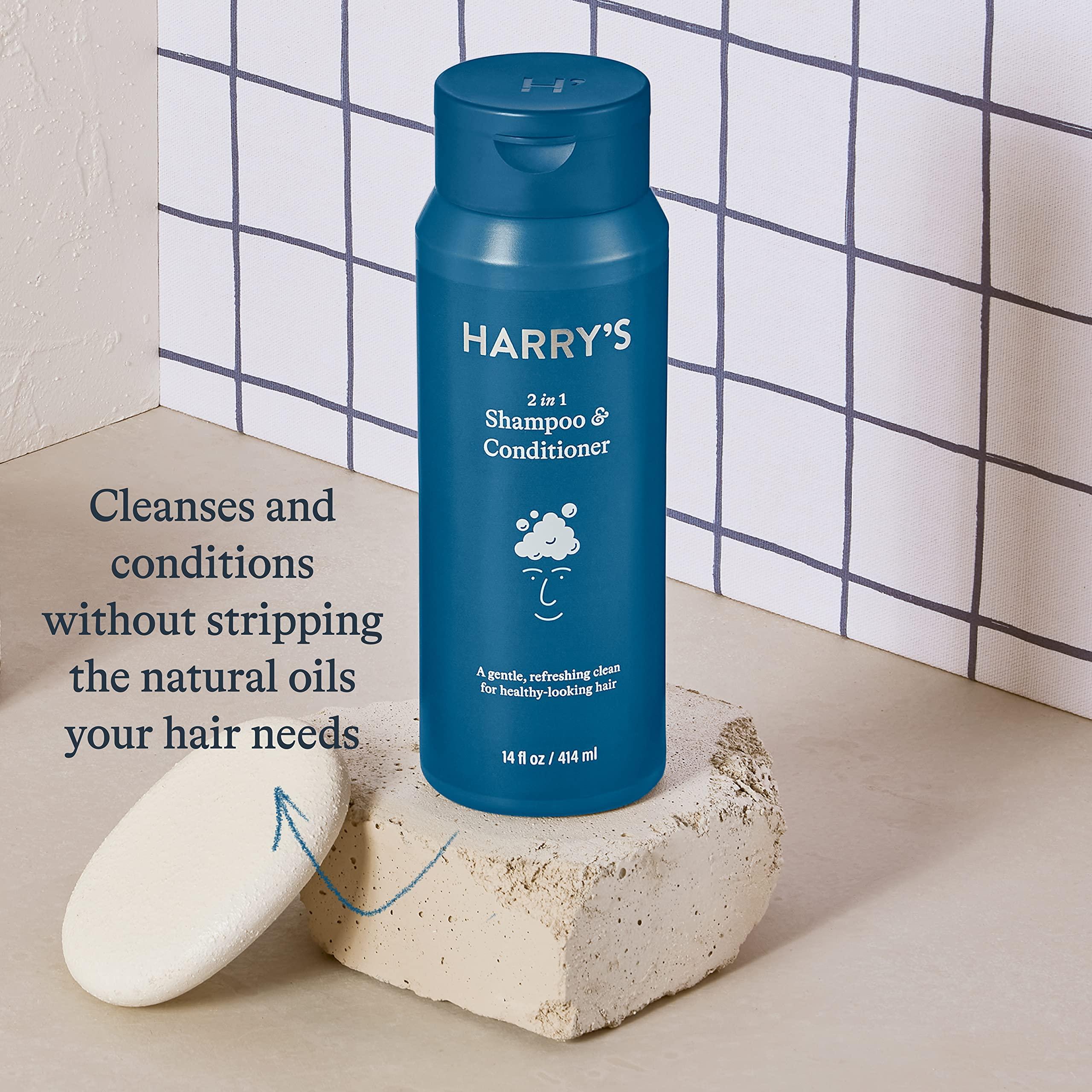 Harry's Men's Shampoo and Conditioner 2 in 1, Gentle & Refreshing For All Hair Types, 14 Fl Oz, 3 Count - Image 3