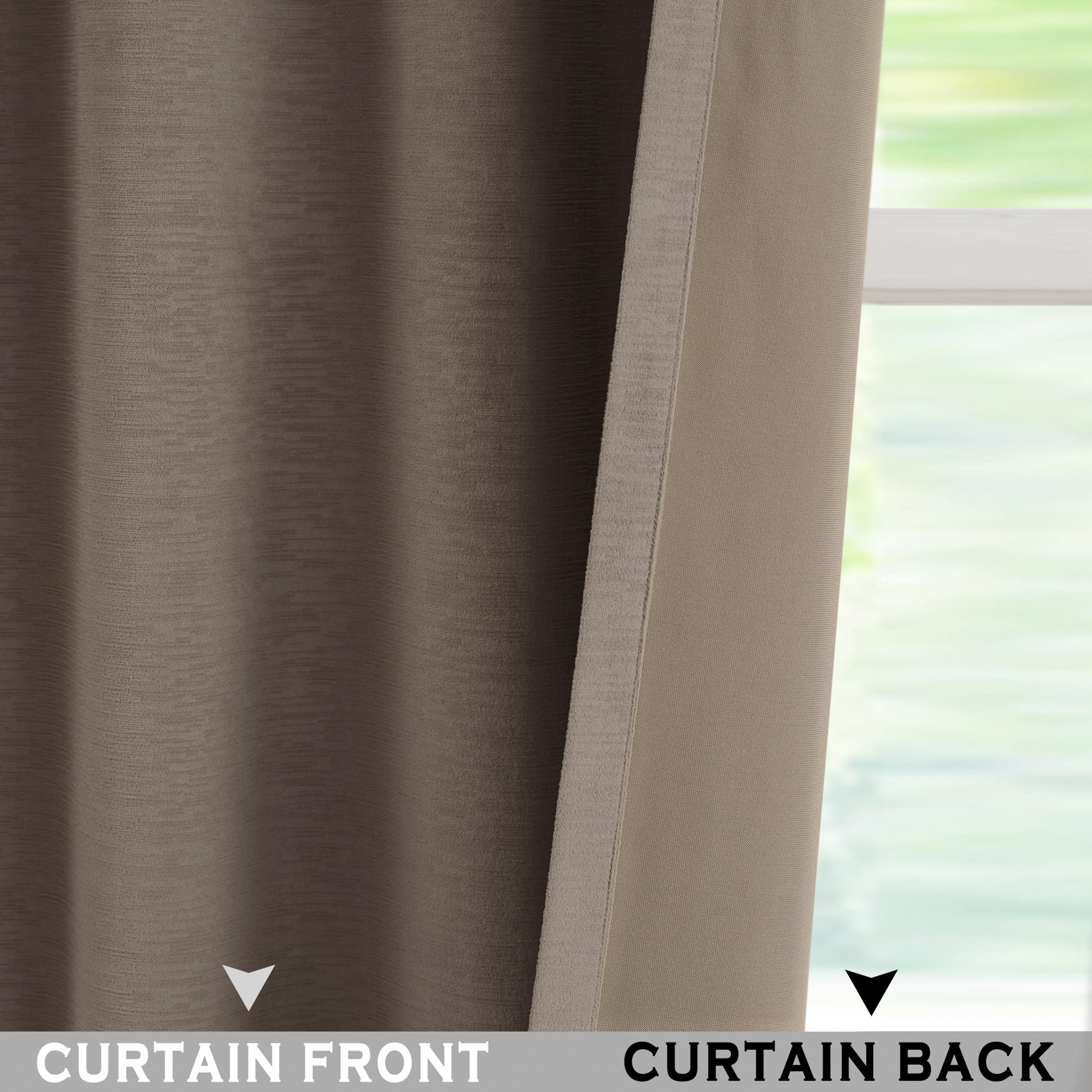 Kayne Studio Back Tab Velvet Pinch Pleated Curtains 84 Inch Long,Room Darkening Thermal Insulated Noise Reducing Window Treatments Drapes for Living Room, Mocha Tan,22 Hooks,2 Panels,38" x 84" - Image 7
