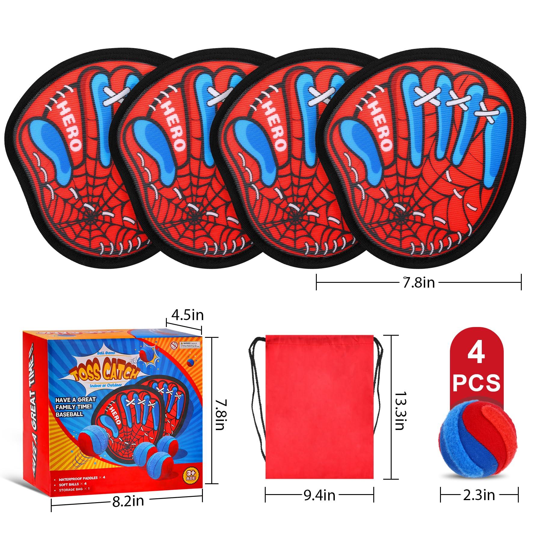 Toss and Catch Ball Game Set - Kids Outdoor Beach Pool Toys,Upgraded Sticky Balls & Toddler Baseball Training Glove,Fun Outdoor Sport Yard Game Toy,Birthday Gift for 3 4 5 6 7 8+ Year Old Boys Girls - Image 7