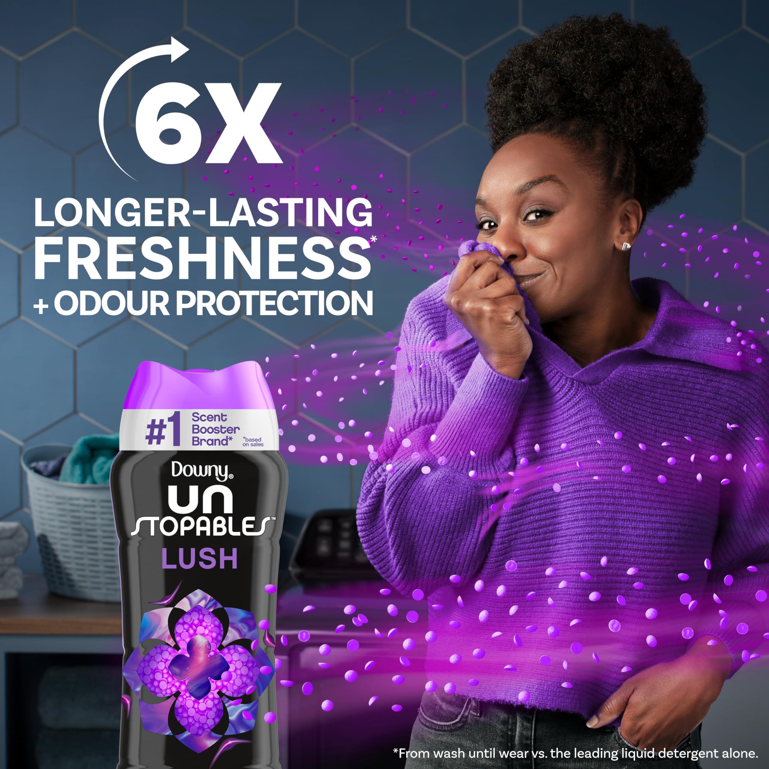 Downy Unstopables In-Wash Laundry Scent Booster Beads, Lush, 24 oz - Image 2