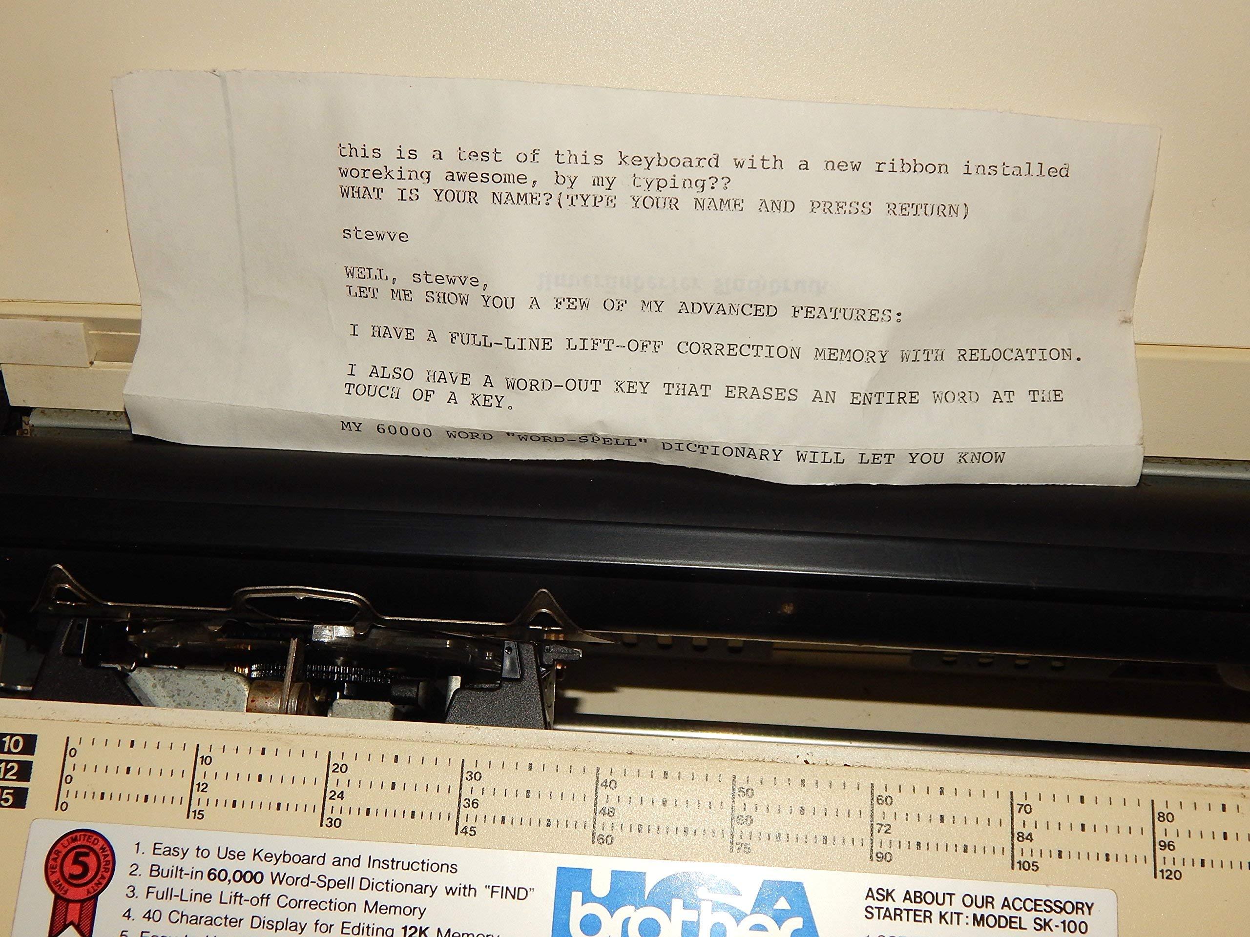 Brother Electric Typewriter Correctronic Word Processing Model 360 LCD Readout Screen and New Cartridge (Renewed) - Image 4