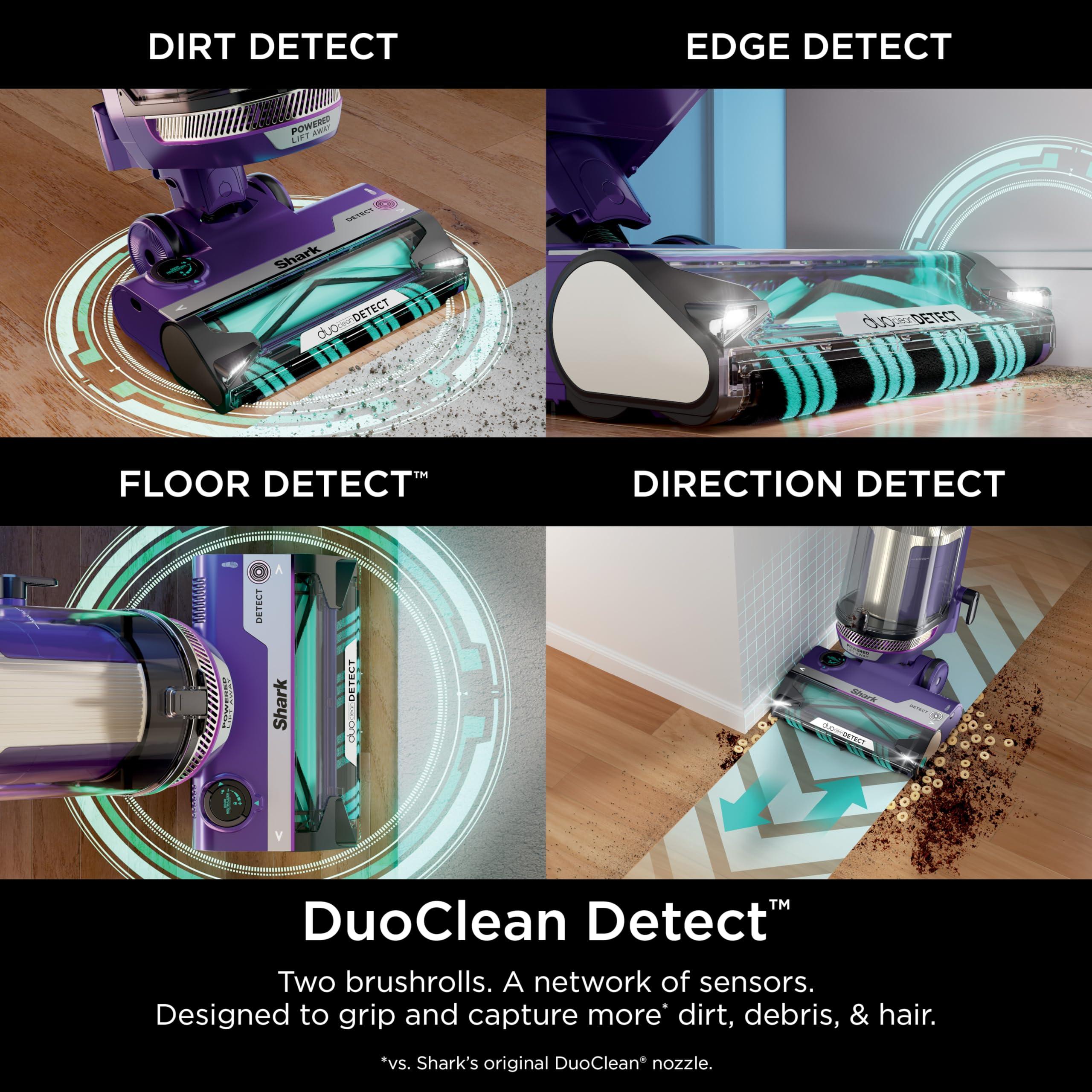Shark POWERDETECT Upright Vacuum Cleaner with HEPA Filter, Heavy Duty Vacuum with Powerful Suction for Pet Hair Pickup, DuoClean Technology, Powered Lift-Away, Ideal for Carpets & Hardfloors, AZ4002 - Image 3