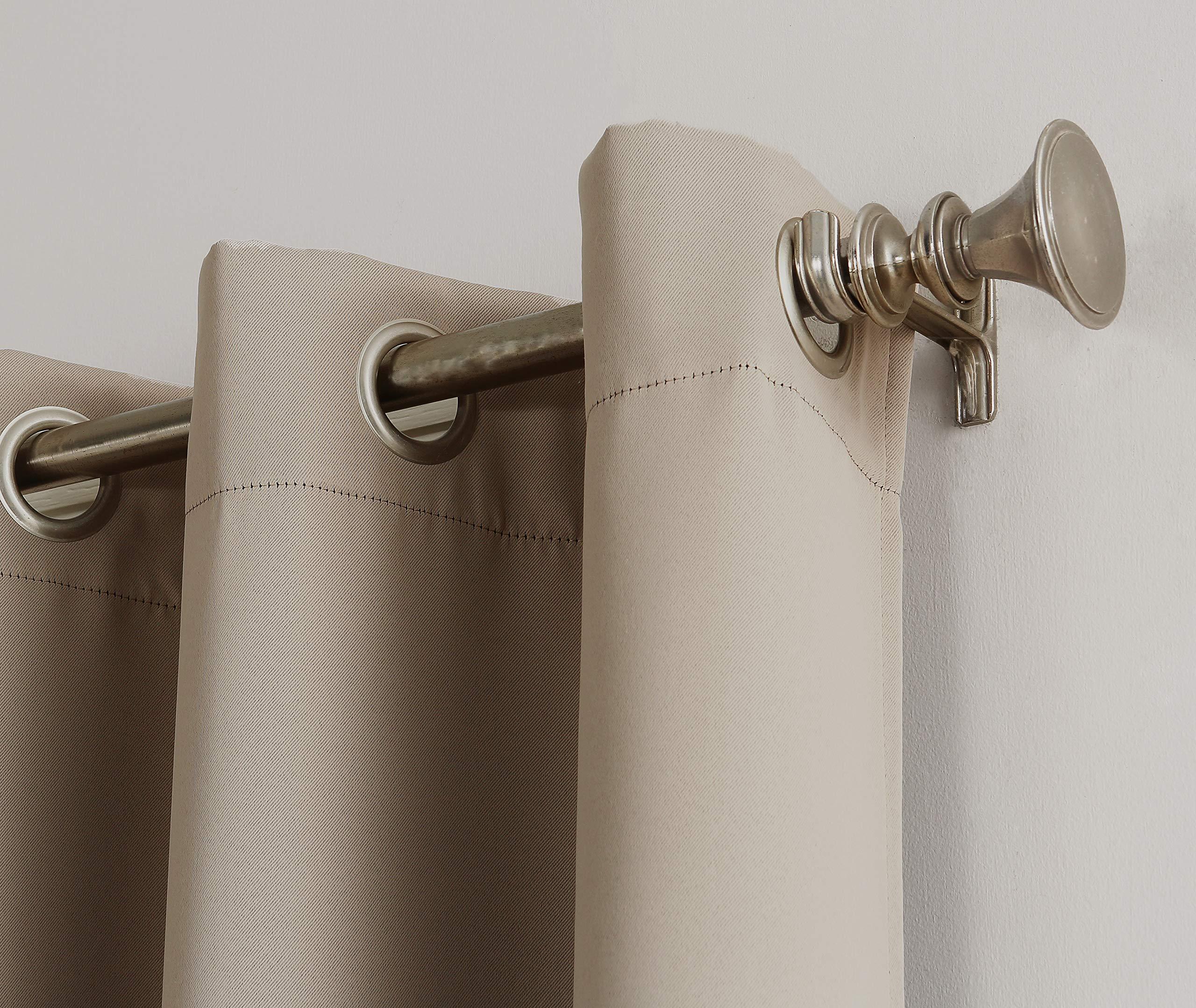 Sun Zero Easton Energy Saving Blackout Grommet Curtain Panel, 40" x 84", Stone - Image 2
