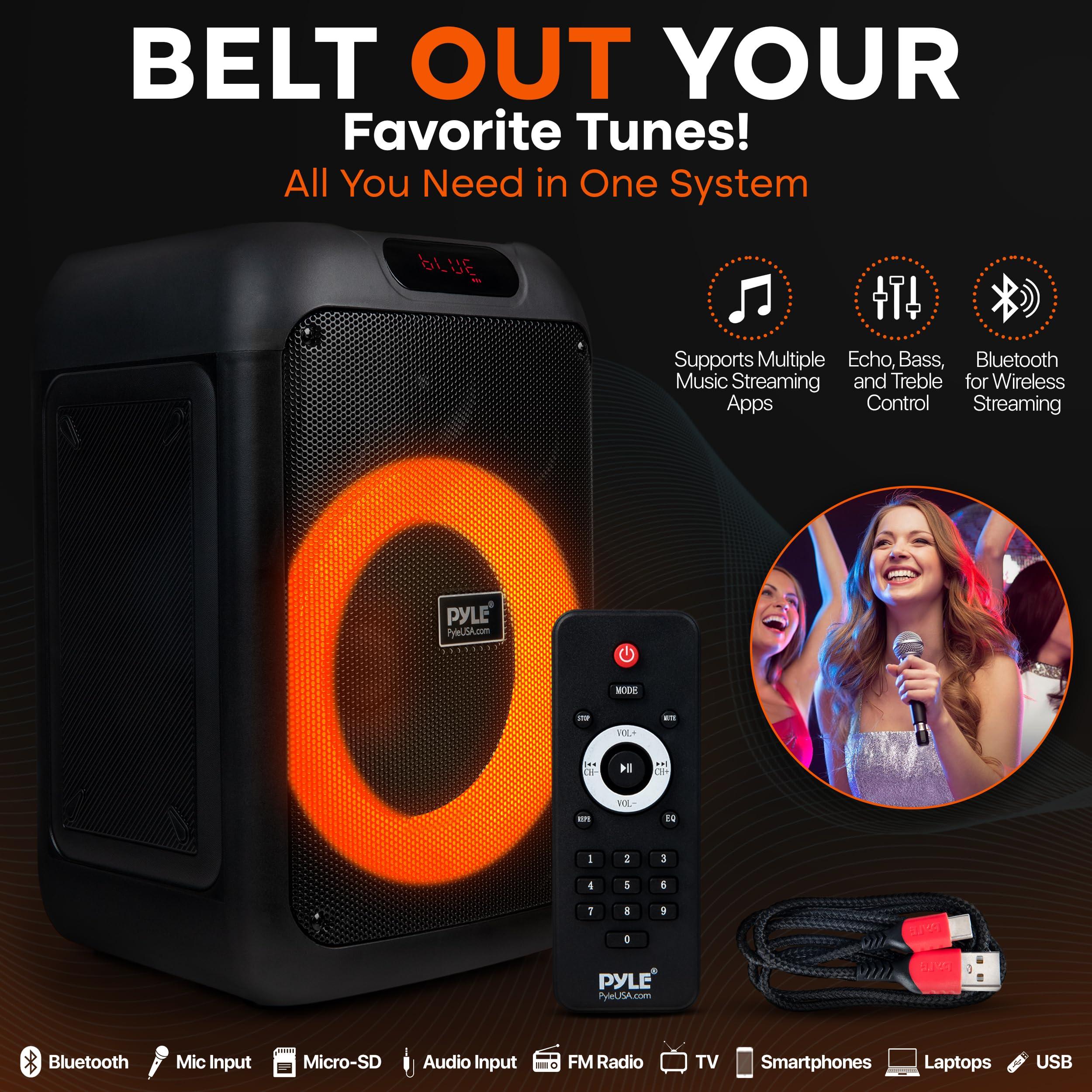 Pyle Audio Bluetooth Party Speaker - True Wireless Stereo System - Enjoy Powerful Bass and Clear Treble - Portable Big Speaker - Model PPHP8496-100W - Image 3