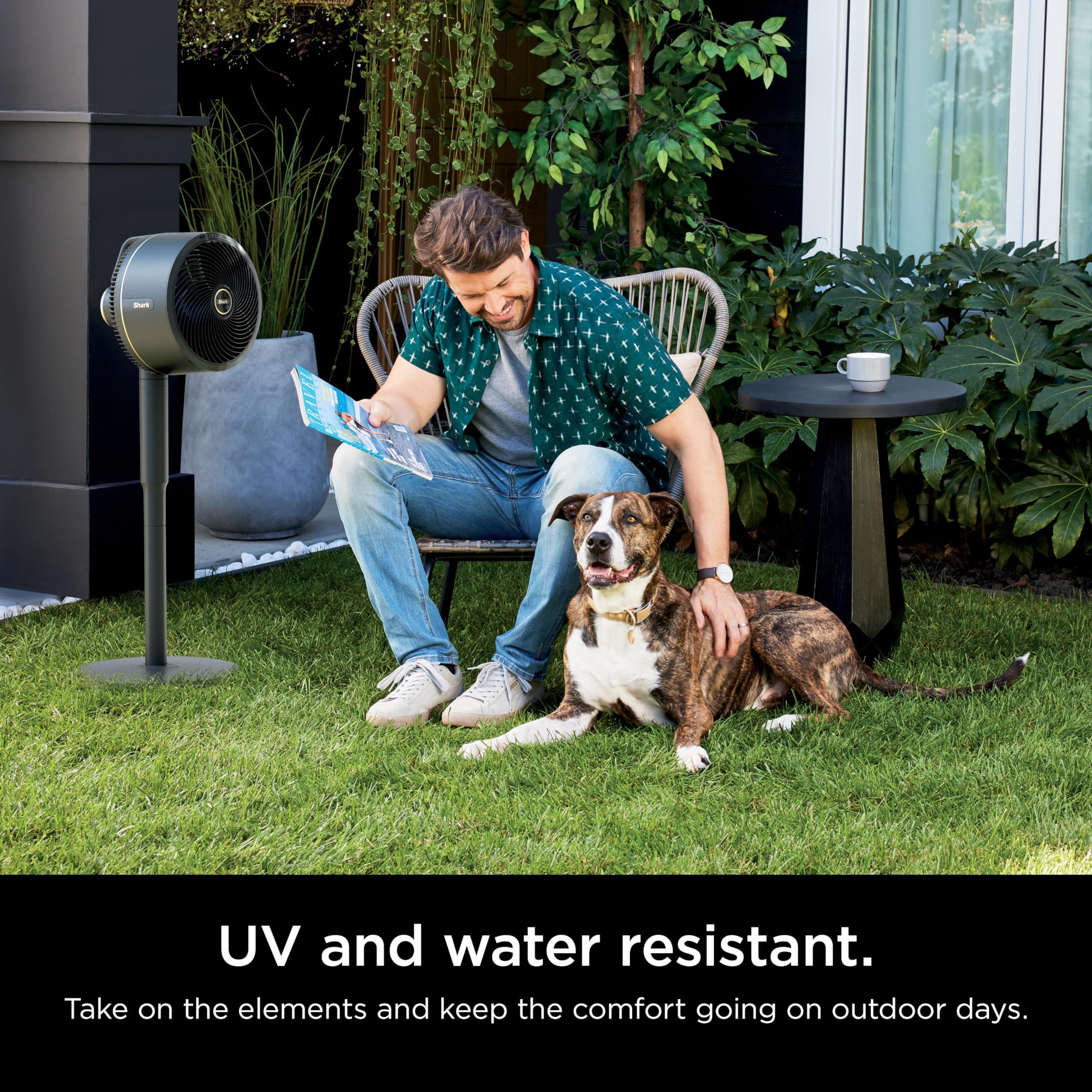 Shark FlexBreeze Fan - Indoor & outdoor oscillating fan, pedestal & tabletop, corded & cordless portable fan with outdoor InstaCool misting attachment - FA222 - Image 2