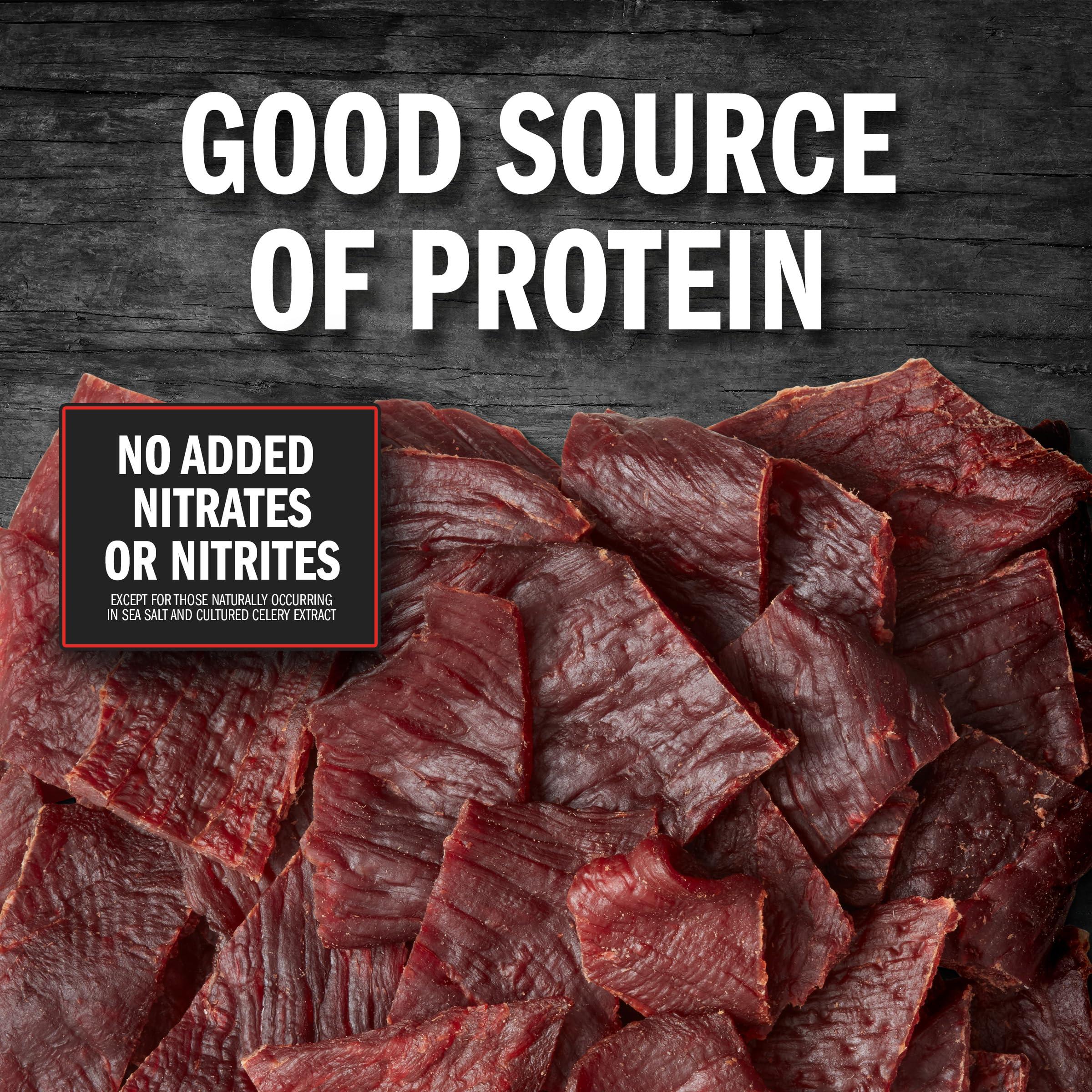 Jack Link's Beef Jerky, Original, Multipack Bags - Flavorful Meat Snacks for Lunches, Ready to Eat Protein Snacks, Individual Packs - 7g of Protein, Made with 100% Beef - 0.625 oz (Pack of 20) - Image 4