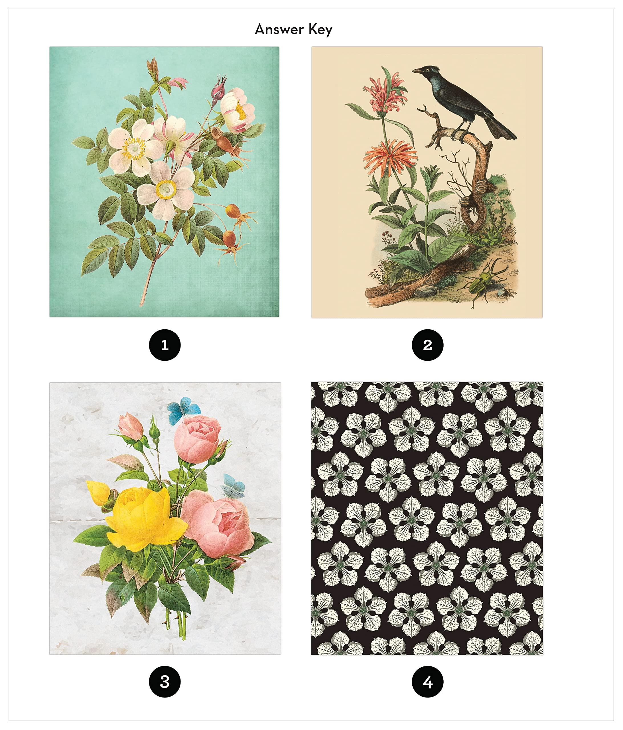 Brain Games - Sticker by Number - Vintage: Flowers (28 Images to Sticker) - Image 5