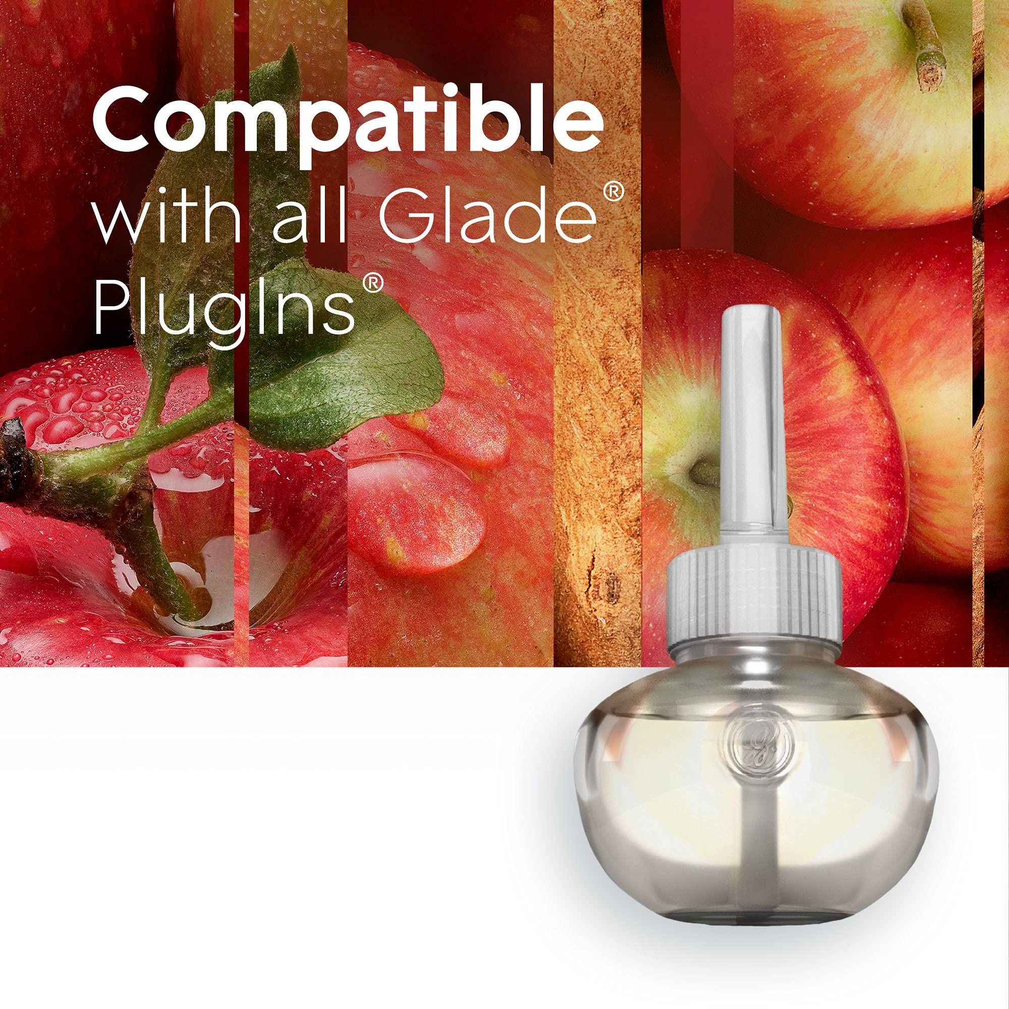 Glade PlugIns Refills Air Freshener, Scented and Essential Oils for Home and Bathroom, Apple Cinnamon, 3.35 Fl Oz, 5 Count - Image 9