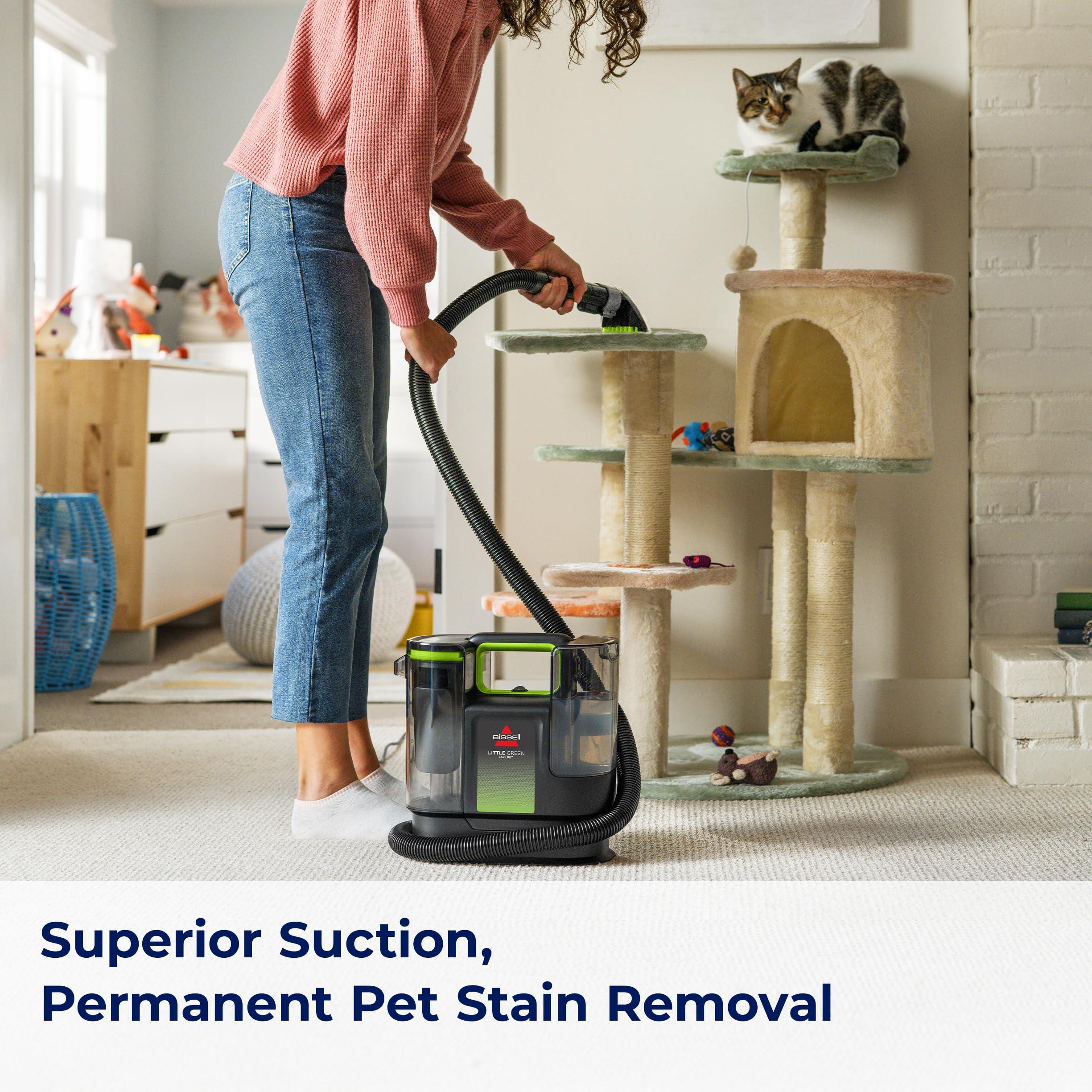 BISSELL® Little Green® Max Pet Portable Carpet and Upholstery Deep Cleaner, Car/Auto Detailer, with Self-Cleaning Tough Stain Tool and Pet Hair Removal Tool (3860) - Image 2
