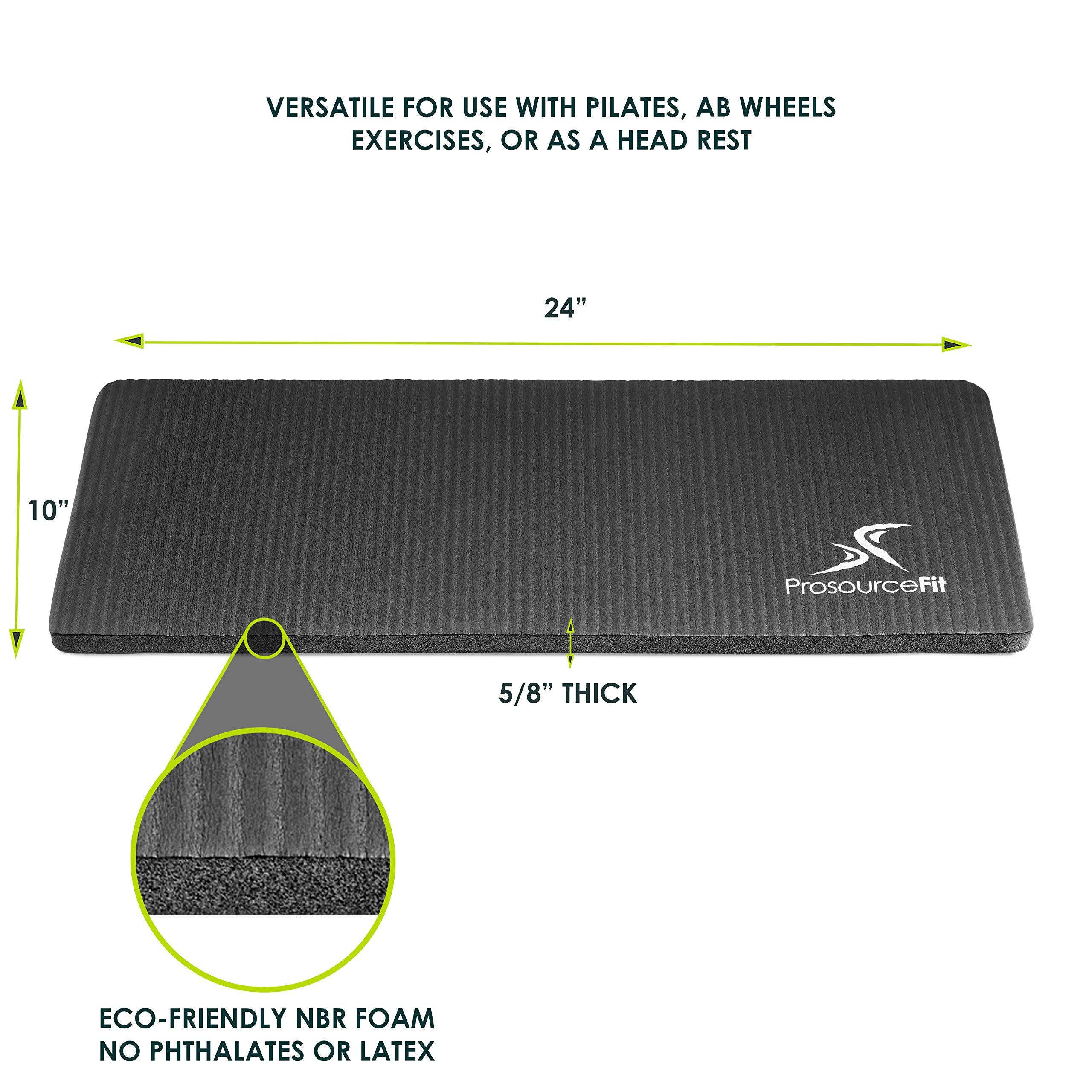 ProsourceFit Extra Thick Yoga Knee Pad and Elbow Cushion 15mm (5/8”) Fits Standard Mats for Pain Free Joints in Yoga, Pilates, Floor Workouts - Image 2