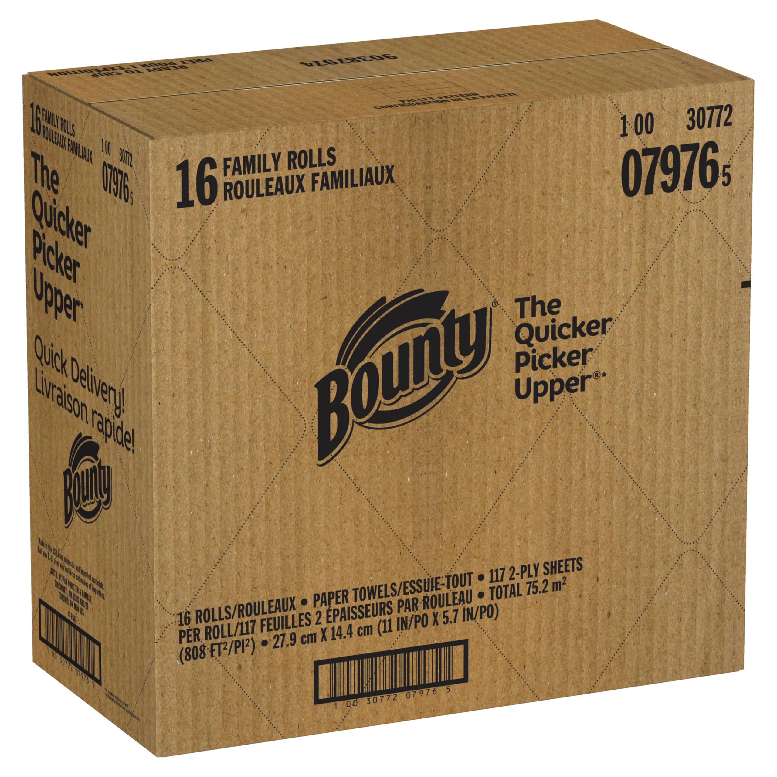 Bounty Paper Towels Quick Size, White, 16 Family Rolls = 40 Regular Rolls (Packaging May Vary) - Image 13
