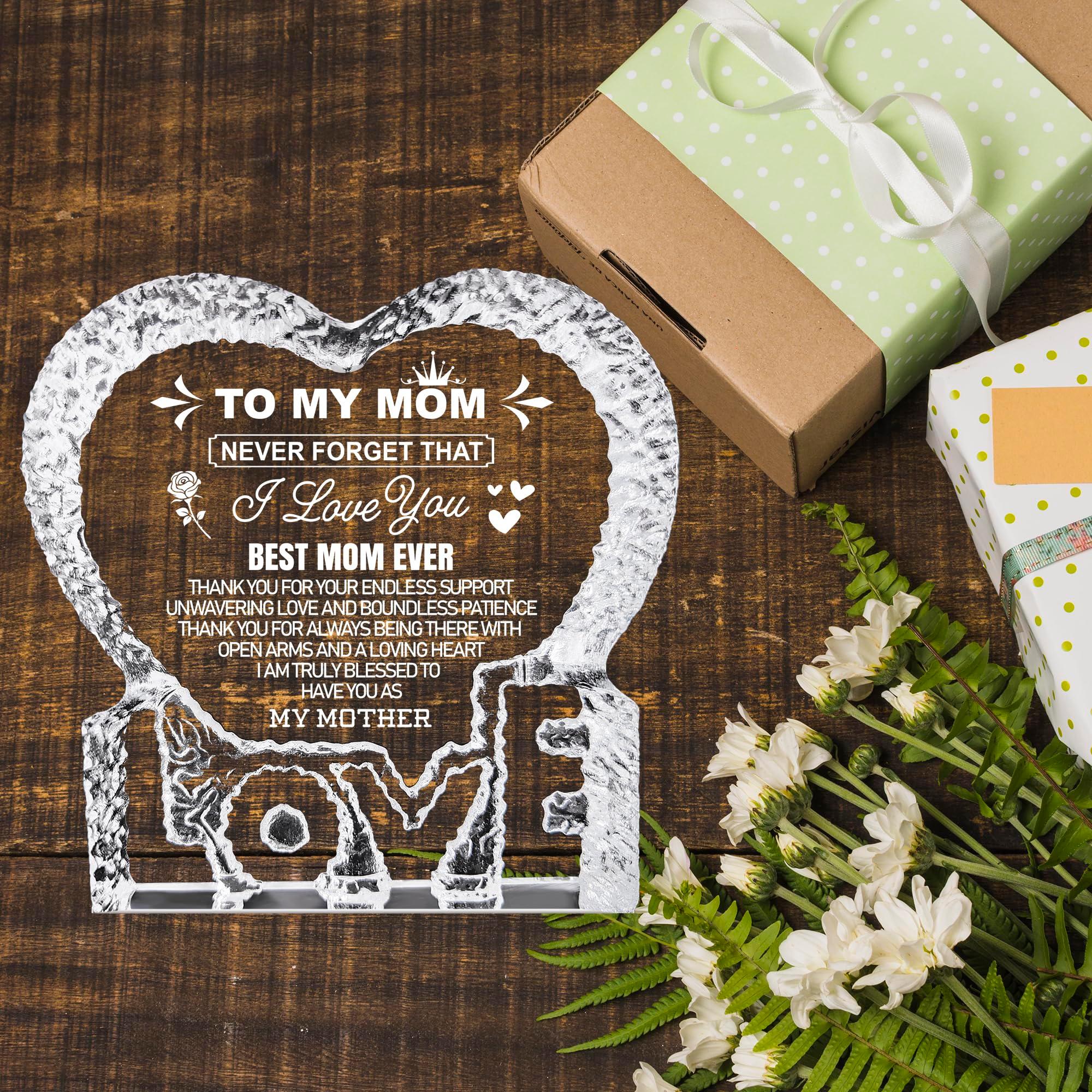 K-MLICE Mothers Day Mom Gifts, Birthday Crystal Gifts for Mom from Daughter Son Happy Mothers Day Anniversary Christmas Mama to My Mom Best Presents - Image 2