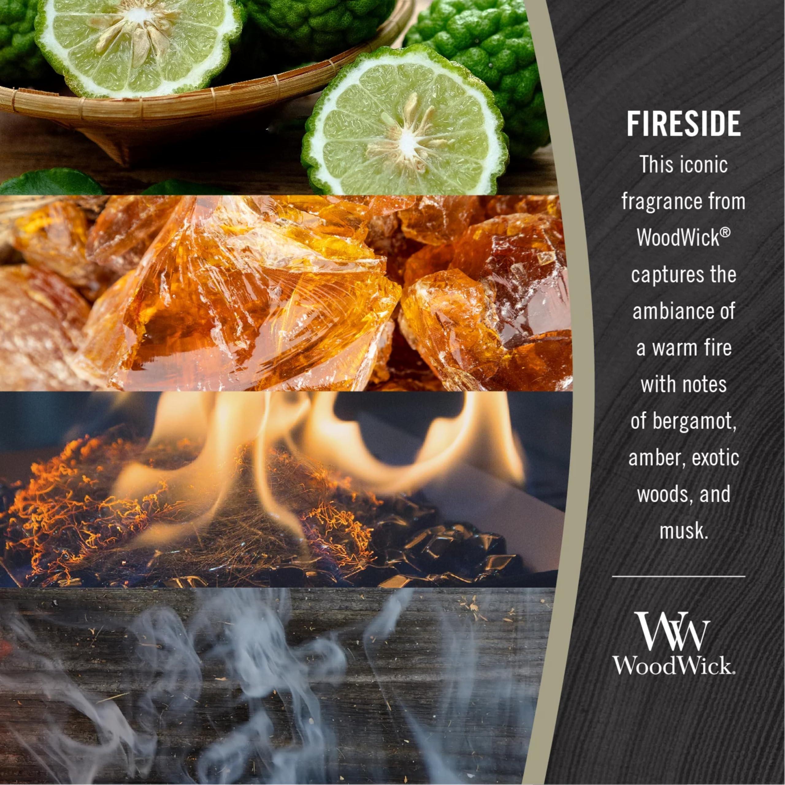 WoodWick Large Hourglass Fireside Candle Premium Soy Blend Wax Crackles as it burns Perfect for Gifting - Image 4