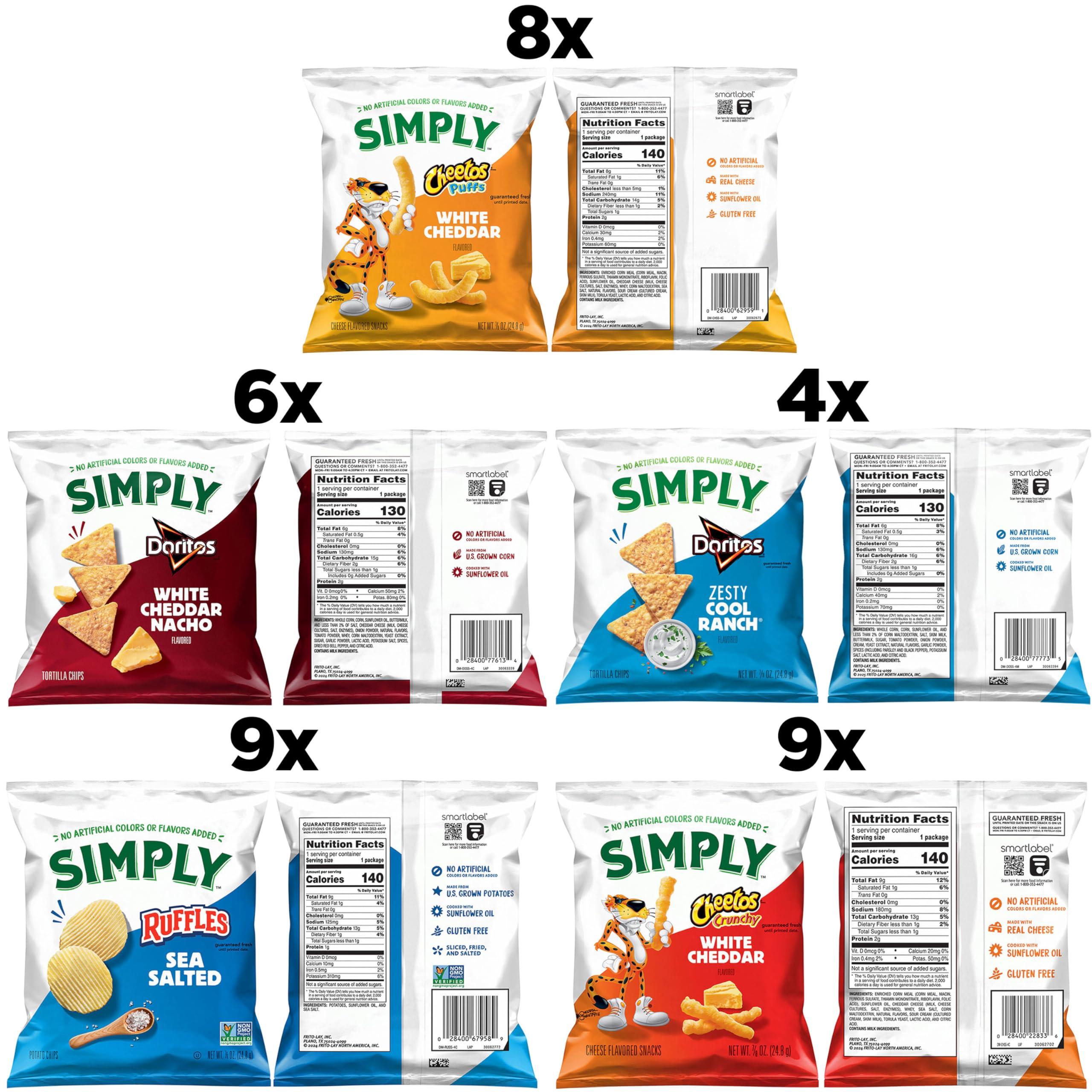 Simply, Variety Pack Snacks, 0.875 Ounce (Pack of 36) - Image 4