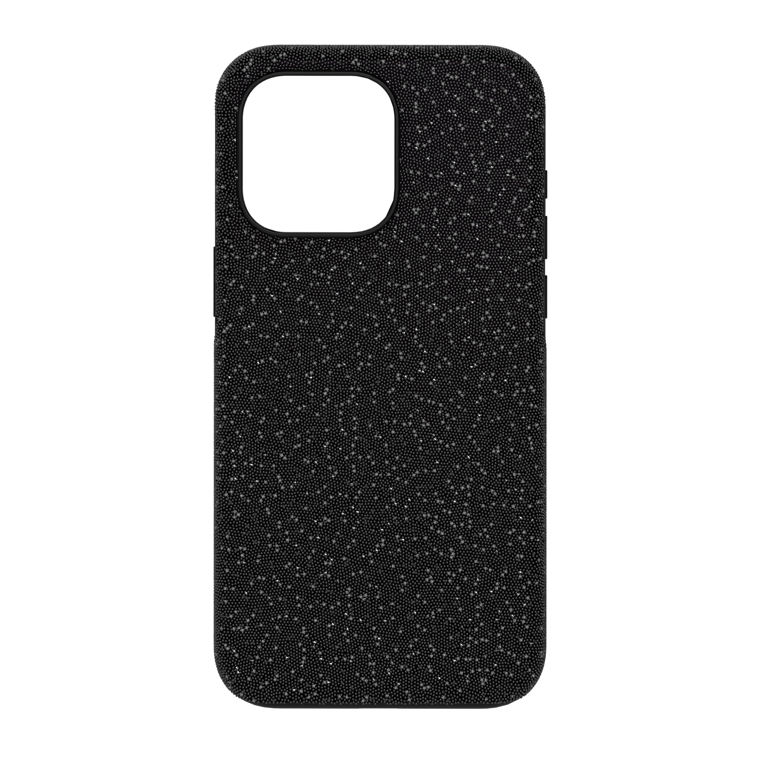 Swarovski High Smartphone Case for iPhone 15 Pro Max, Black Crystals, Part of The High Collection