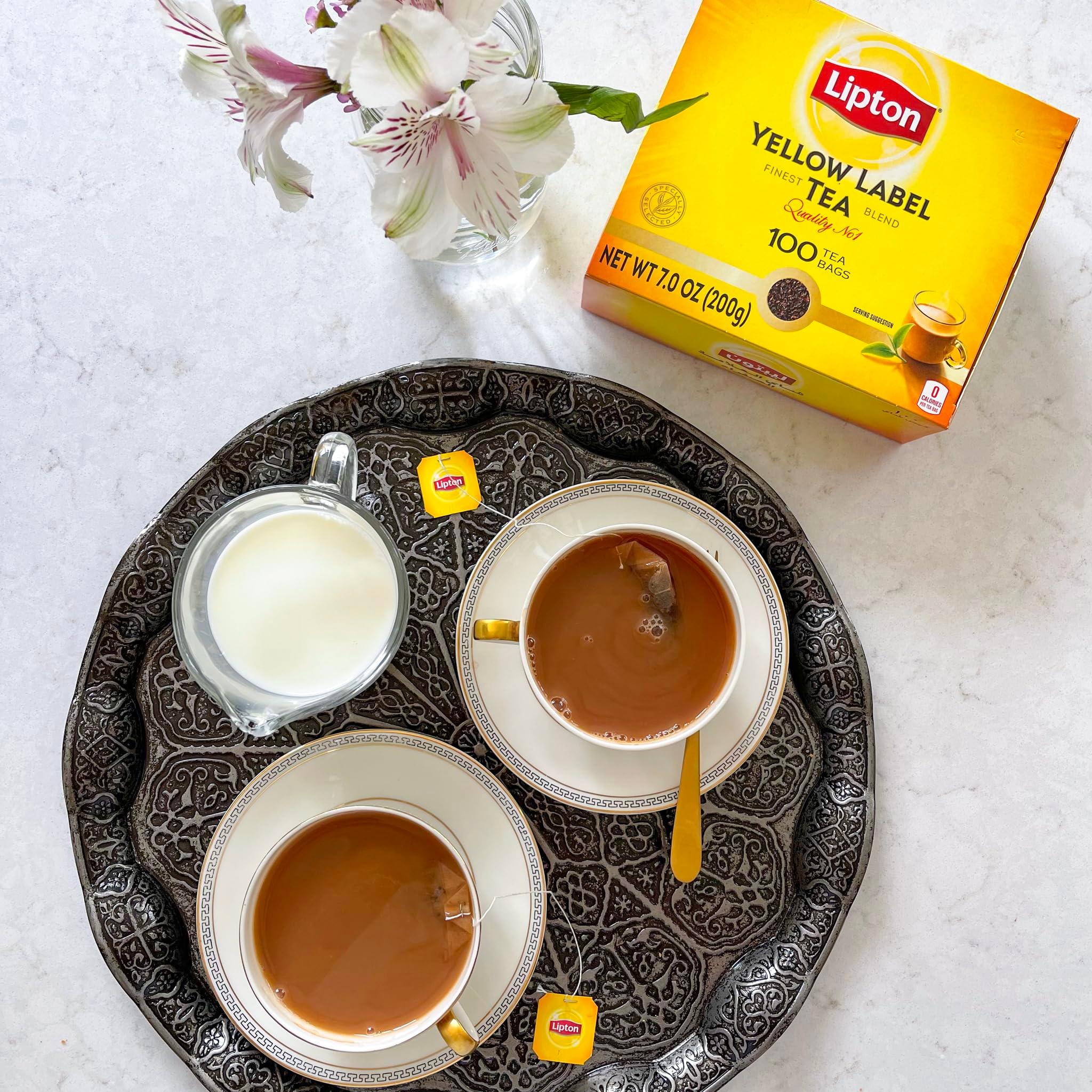 Lipton Yellow Label Tea | International Blend | Lipton Tea Bags |Black Tea| Premium Quality | 200 Grams (Pack of 1) - Image 3