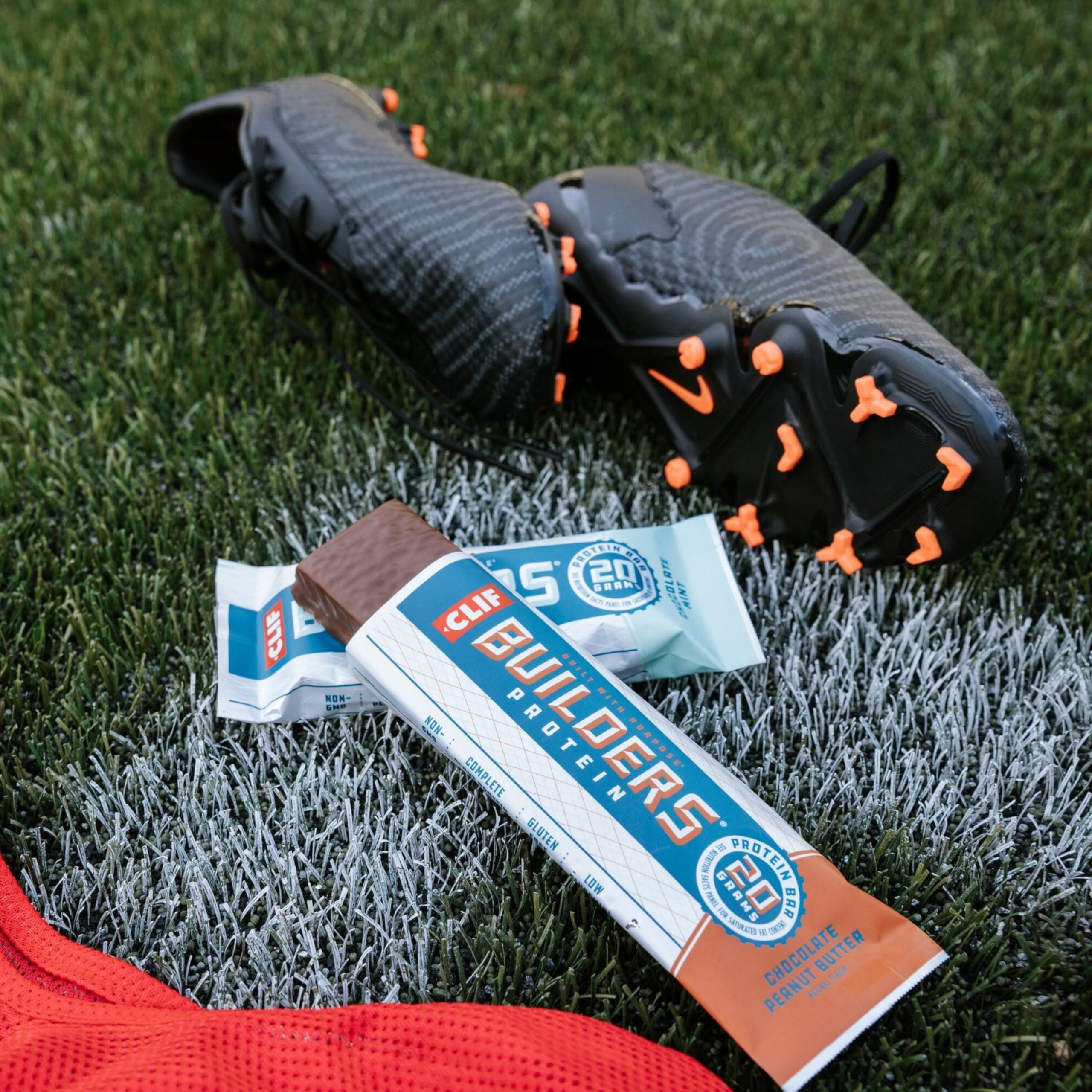 CLIF BUILDERS Protein Bars - Chocolate Mint Flavor - 20g Plant Based Protein - Gluten Free - Non-GMO - Low Glycemic - No Artificial Sweeteners - Value Pack, 2.4 oz. (12 Count) - Image 10
