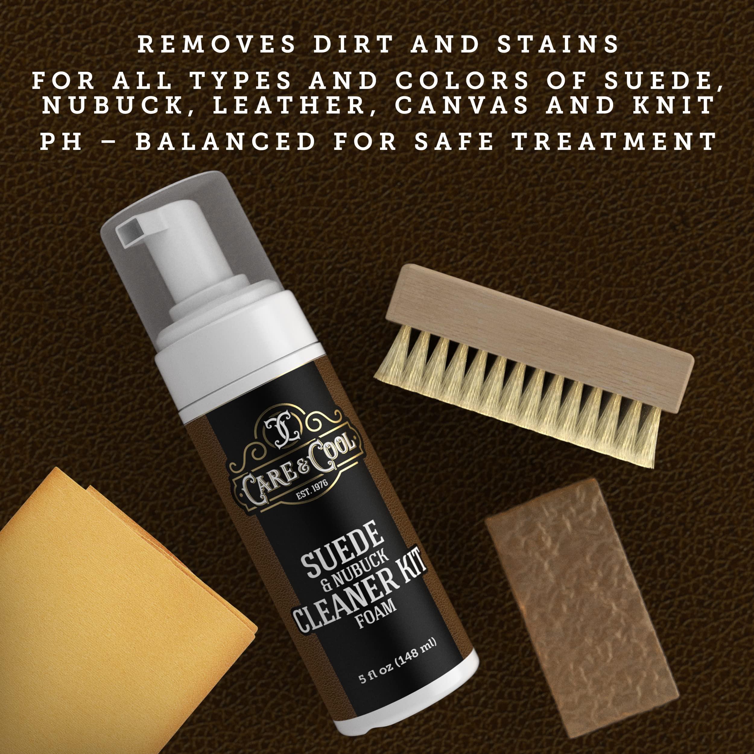 Care & Cool Suede and Nubuck Cleaner FOAM KIT (5 oz) Restores Color and Vibrancy to Shoes, Boots, Clothes, and Furniture. - Image 2