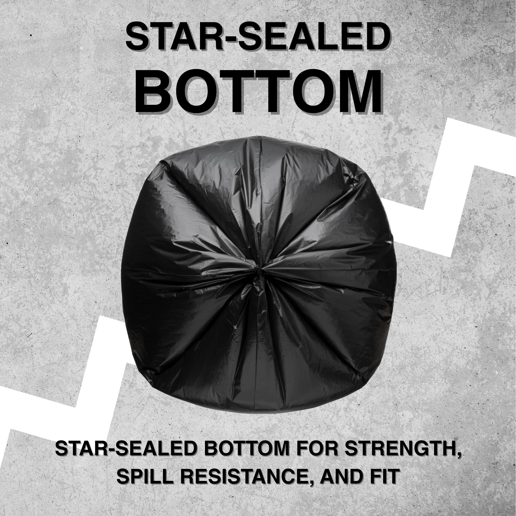 Top Knot Bags 45 Gallon Garbage Trash Bag 40X48" Black 150 Count Can Liner Bulk 40 Gallon 41 Gallon 42 Gallon 44 Gallon Made in USA - Image 4