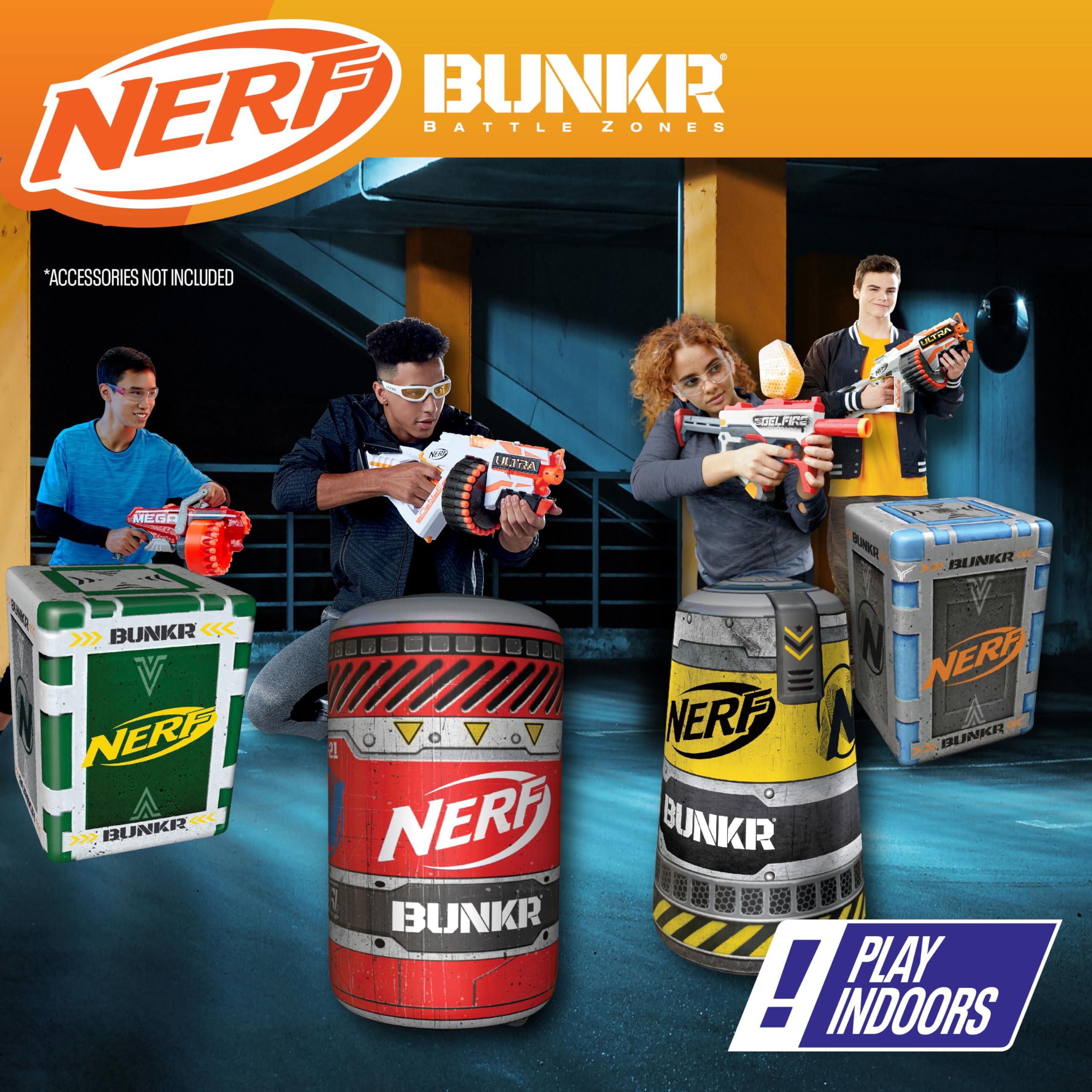 BUNKR Battle Zones NERF Nerf Competition Pack 4 Inflatable Bunkers for Combat, NERF War, Laser Tag, Blaster Battles - Image 9