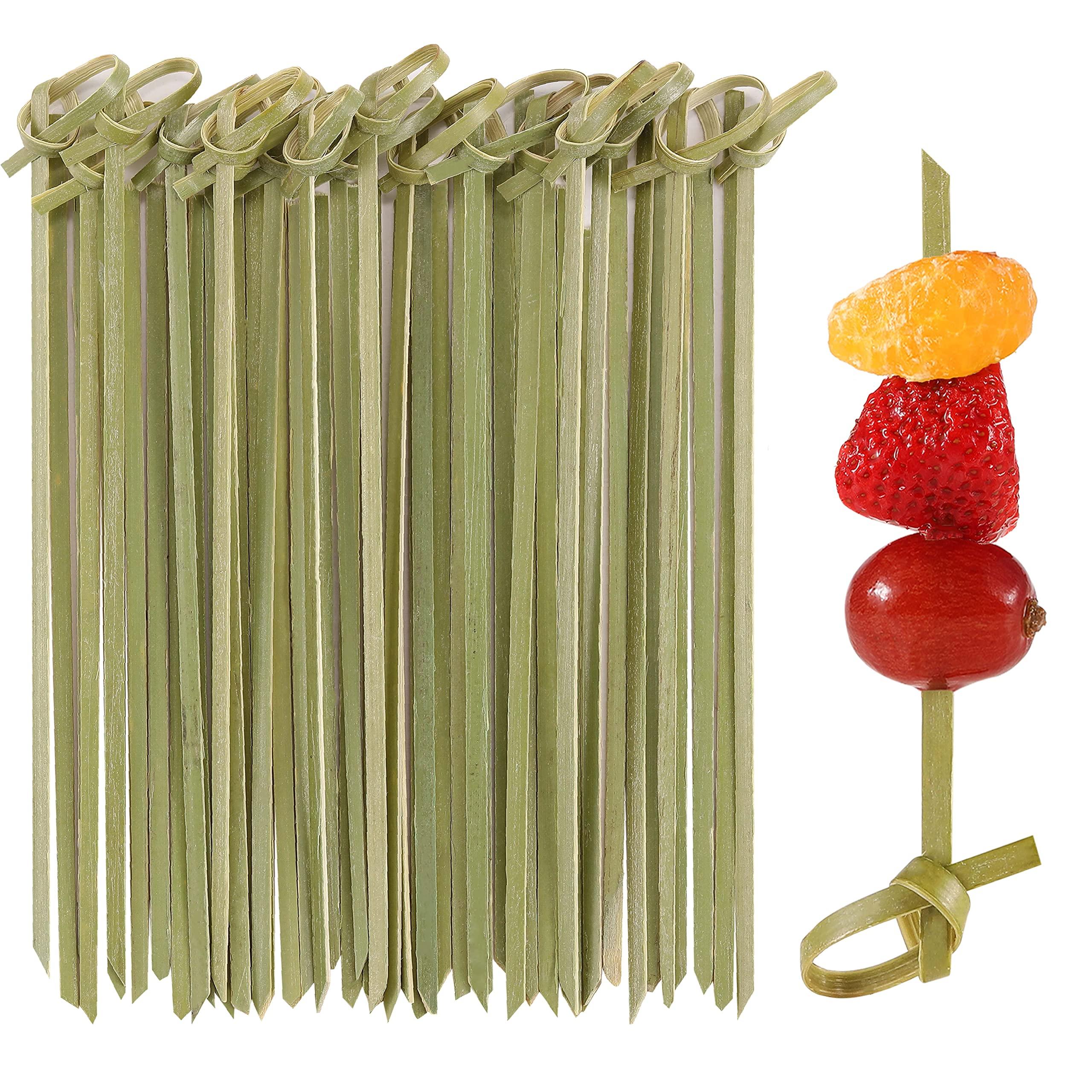 200 PCS Cocktail Picks, 4.7 Inch Toothpicks for Appetizers, Natural Bamboo Knot Skewers, Mini Food Sticks, Fancy Tooth Picks for Drinks,Fruit,Charcuterie,Cocktail Garnish Accessories, Party Supplies - Image 9