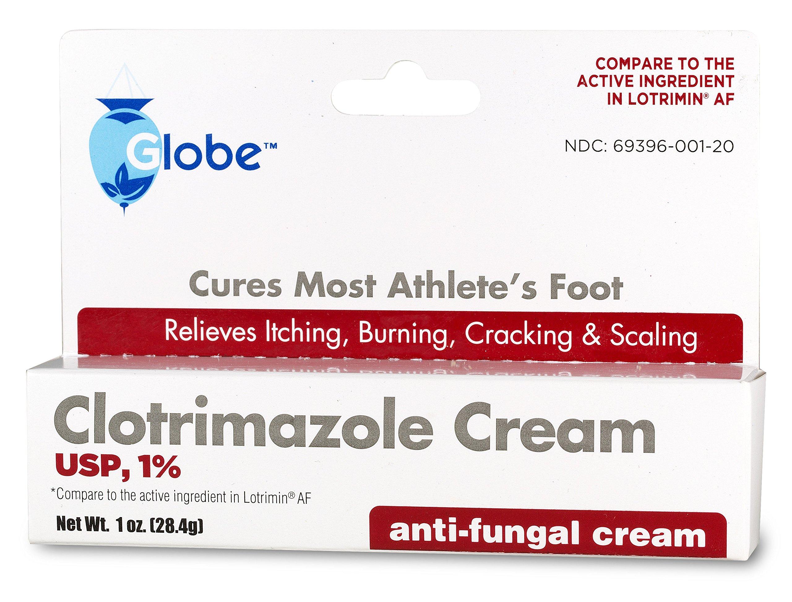 Globe Clotrimazole Antifungal Cream 1% USP (1 oz), Anti Fungal Treatment, Relieves Itching, Burning, Cracking and Scaling Associated Athletes Foot, Jock Itch, Ringworm and More - Image 4