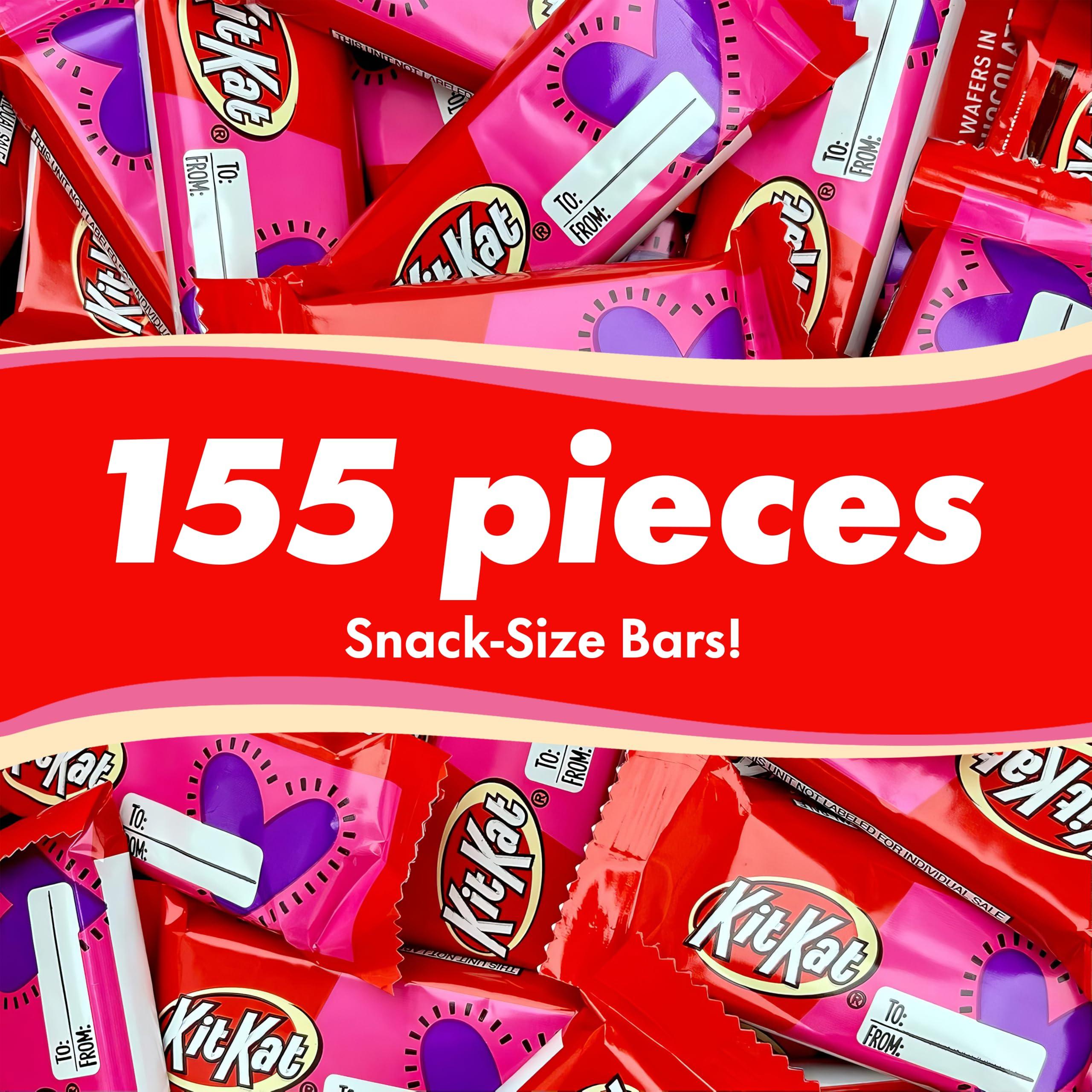 Chocolate Wafer Valentine To & From Bars – 5 Pounds (Approx. 155 Bars), Individually Wrapped Snack Size - Image 2