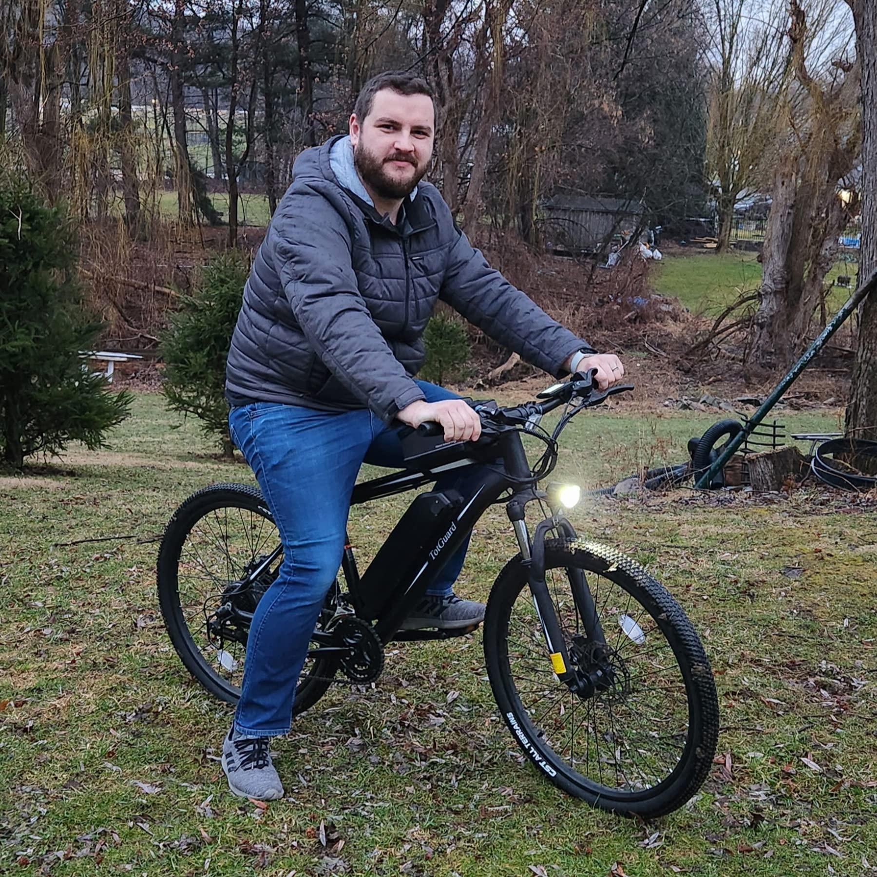 TotGuard Electric Bike, Electric Bike for Adults, 26" Ebike 500W Peak Motor, 19.8MPH Electric Mountain Bike with 374.4WH Removable Battery, Up to 50 Miles, Front Suspension Fork, 21 Speeds, UL 2849 - Image 7