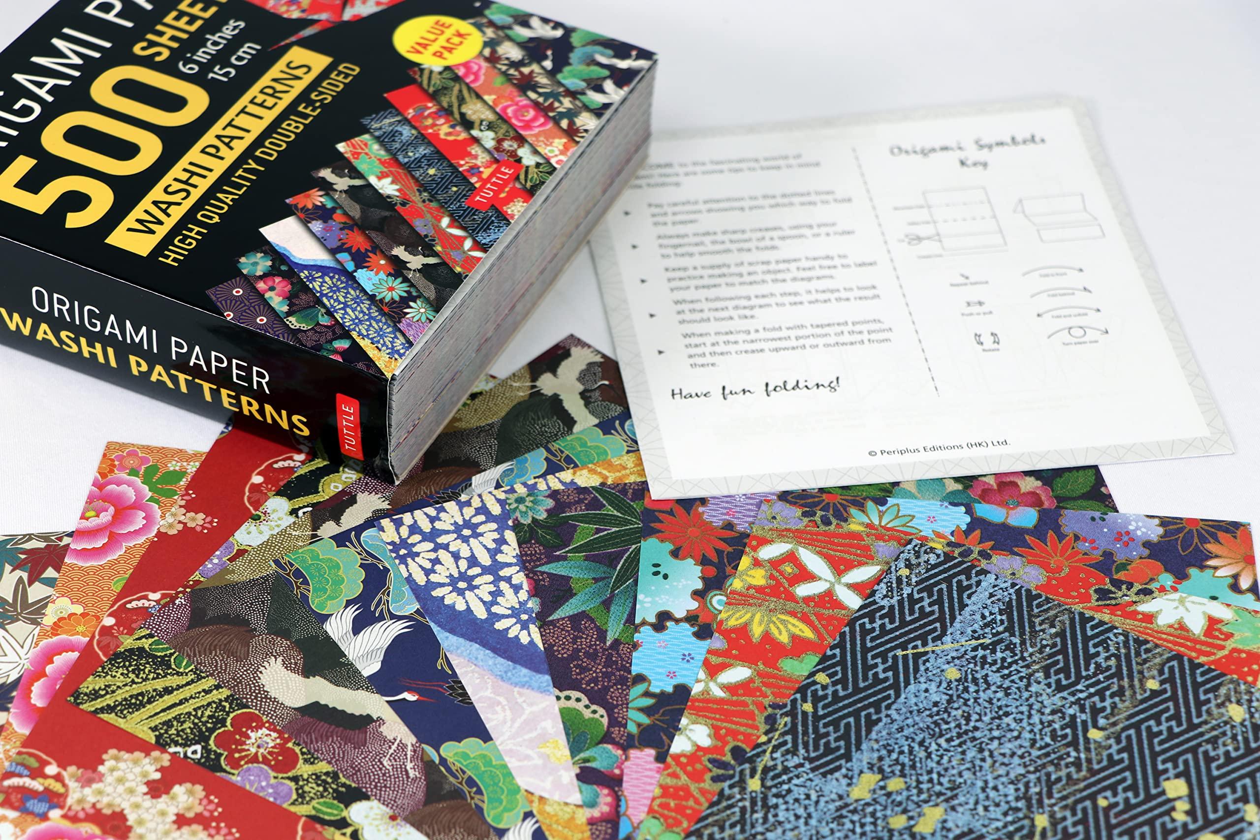 Origami Paper 500 sheets Japanese Washi Patterns 6" (15 cm): Double-Sided Origami Sheets with 12 Different Designs (Instructions for 6 Projects Included) - Image 19