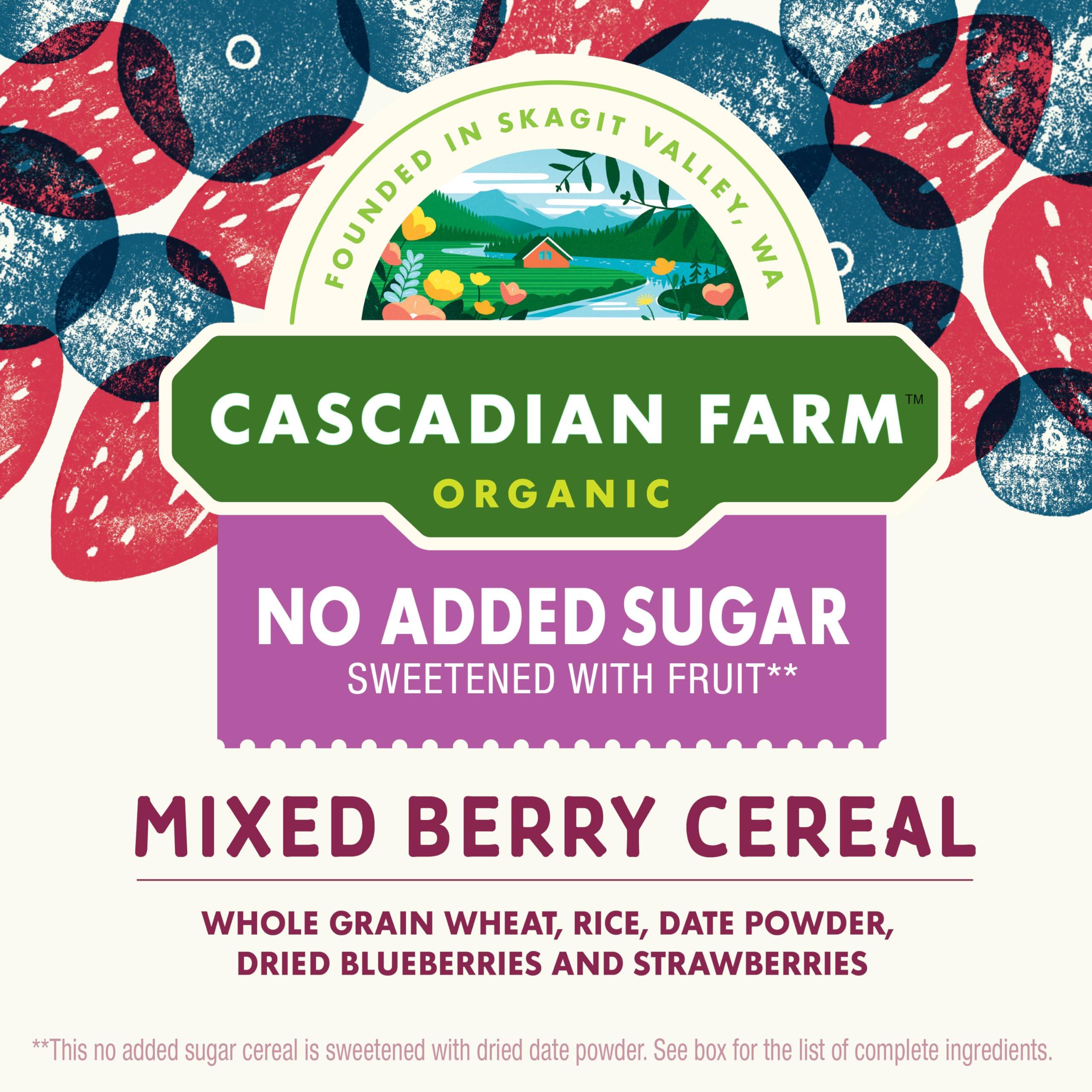 Cascadian Farm Organic Mixed Berry Cereal, No Added Sugar, 12.5 oz - Image 3