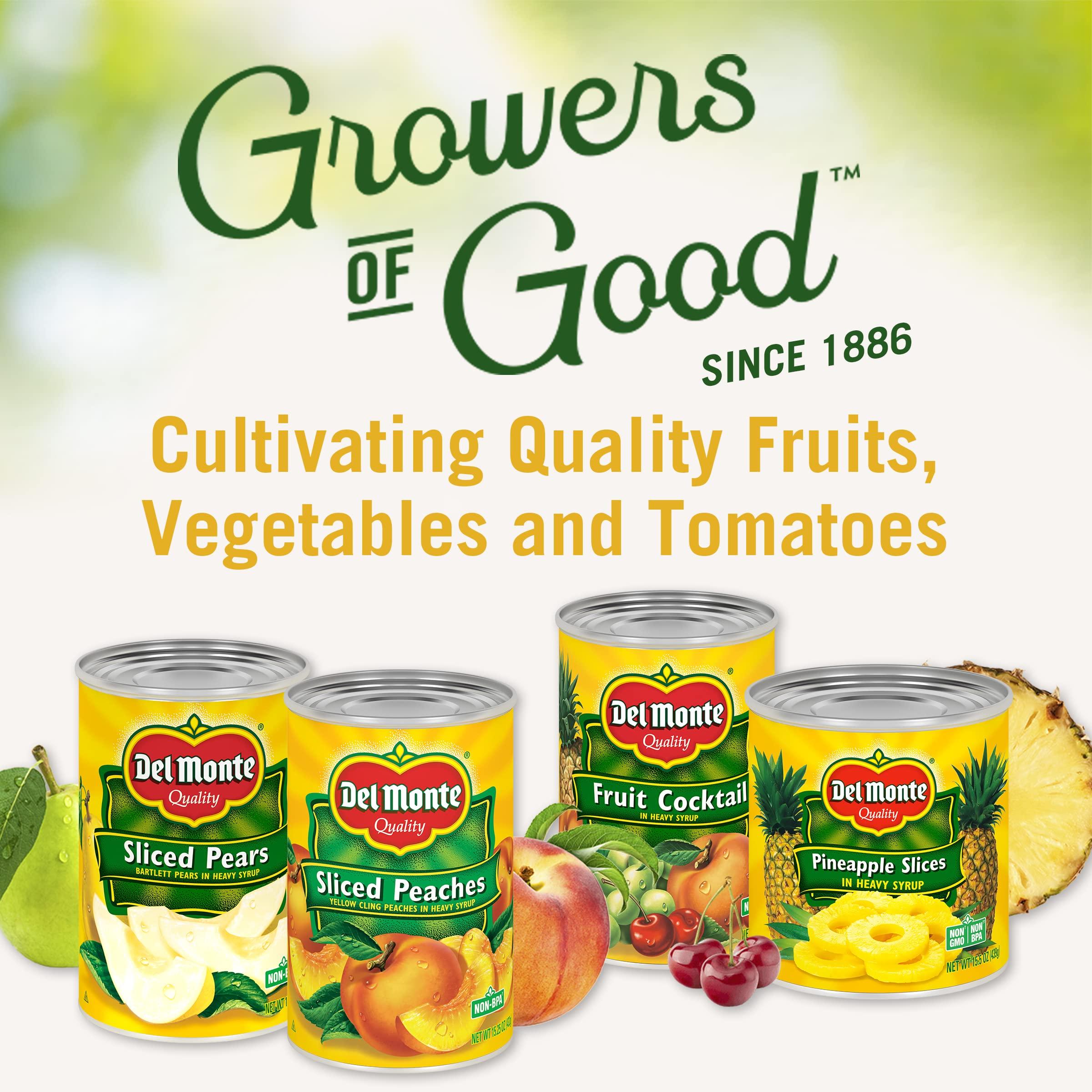 Del Monte Canned Bartlett Sliced Pears in Water, Artificially Sweetened, No Sugar Added, 14.5-Ounce - Image 10