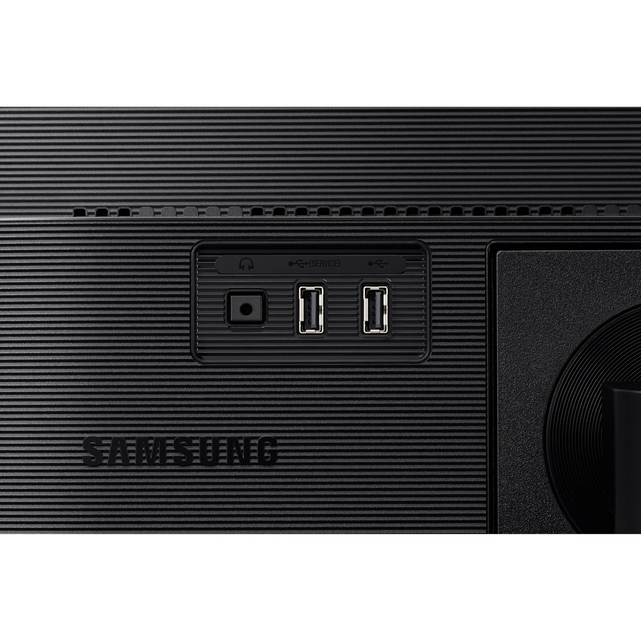 SAMSUNG FT45 Series 24-Inch FHD 1080p Computer Monitor, 75Hz, IPS Panel, HDMI, DisplayPort, USB Hub, Height Adjustable Stand, 3 Yr WRNTY (LF24T454FQNXGO),Black - Image 10