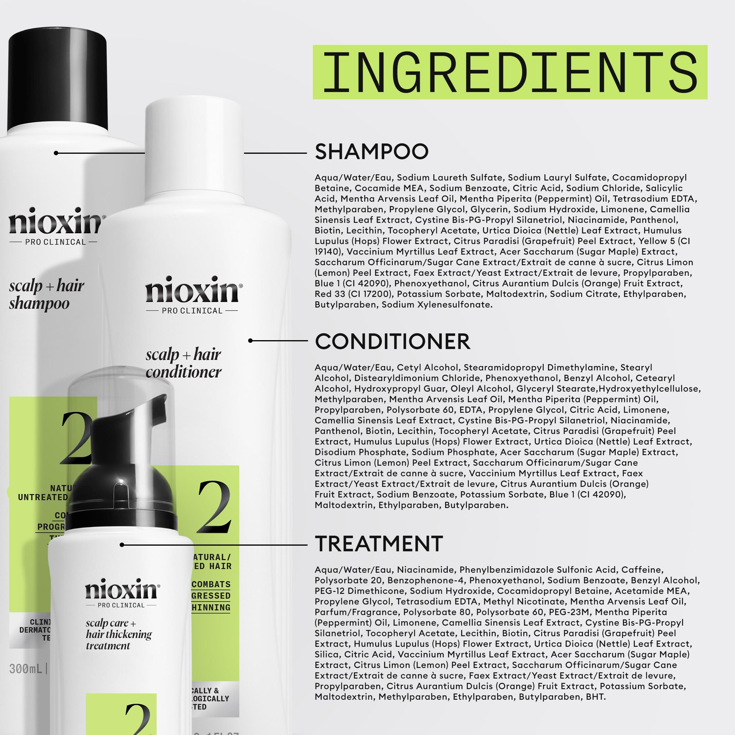 Nioxin Scalp + Hair Thickening System Kits | For Natural, Colored, & Damaged Hair with Light to Progressed Thinning | Strengthen & Boost Hair Density with Niacinamide & Biotin | 3 Month Supply - Image 10