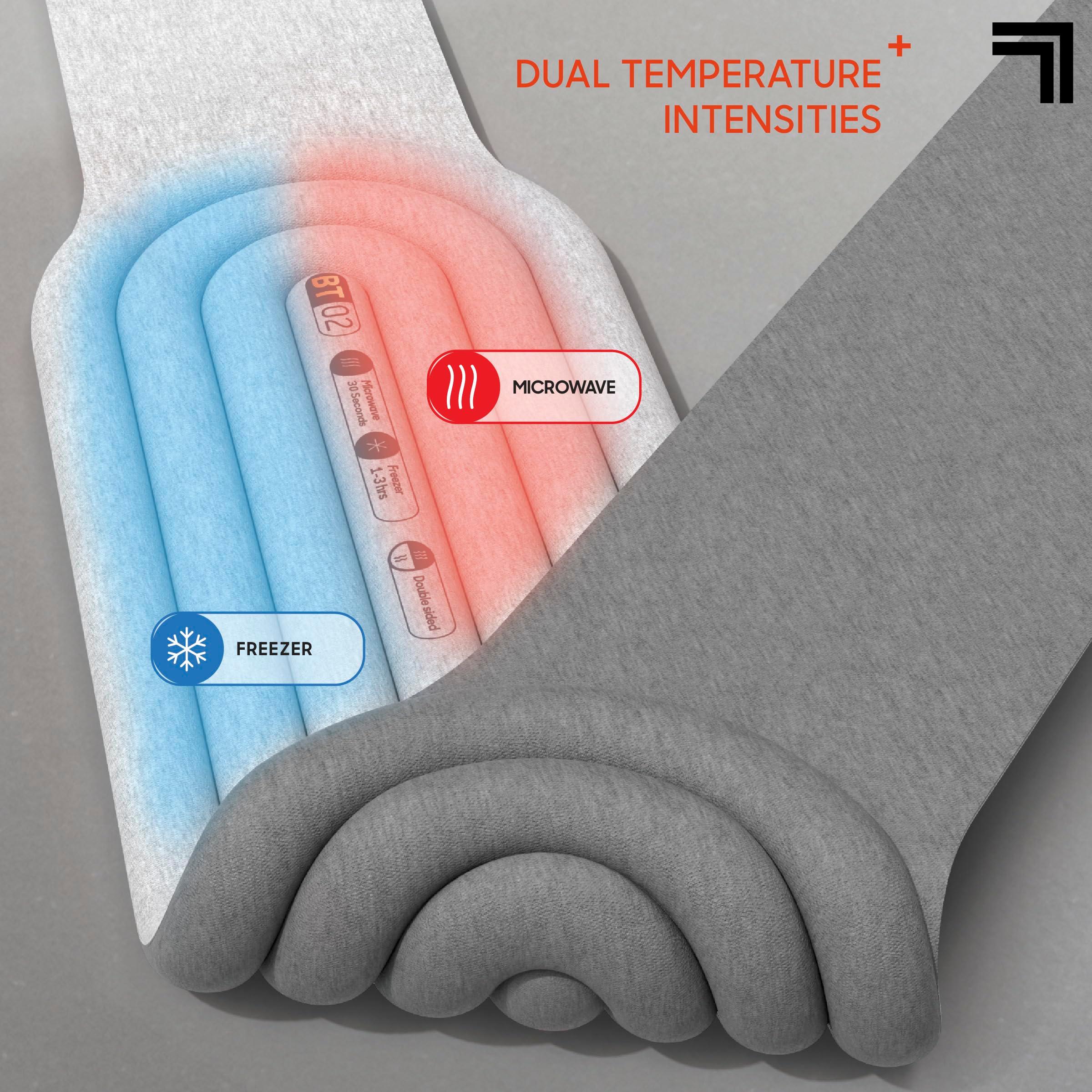 Sharper Image® Hot + Cold Back Wrap, Adjustable Fit, Soothing Heat & Revitalizing Cold Therapy, Portable Ice Pack, Workout Soreness Recovery Compression, Lumbar Heating Pad, Period Cramp Pain Relief - Image 4