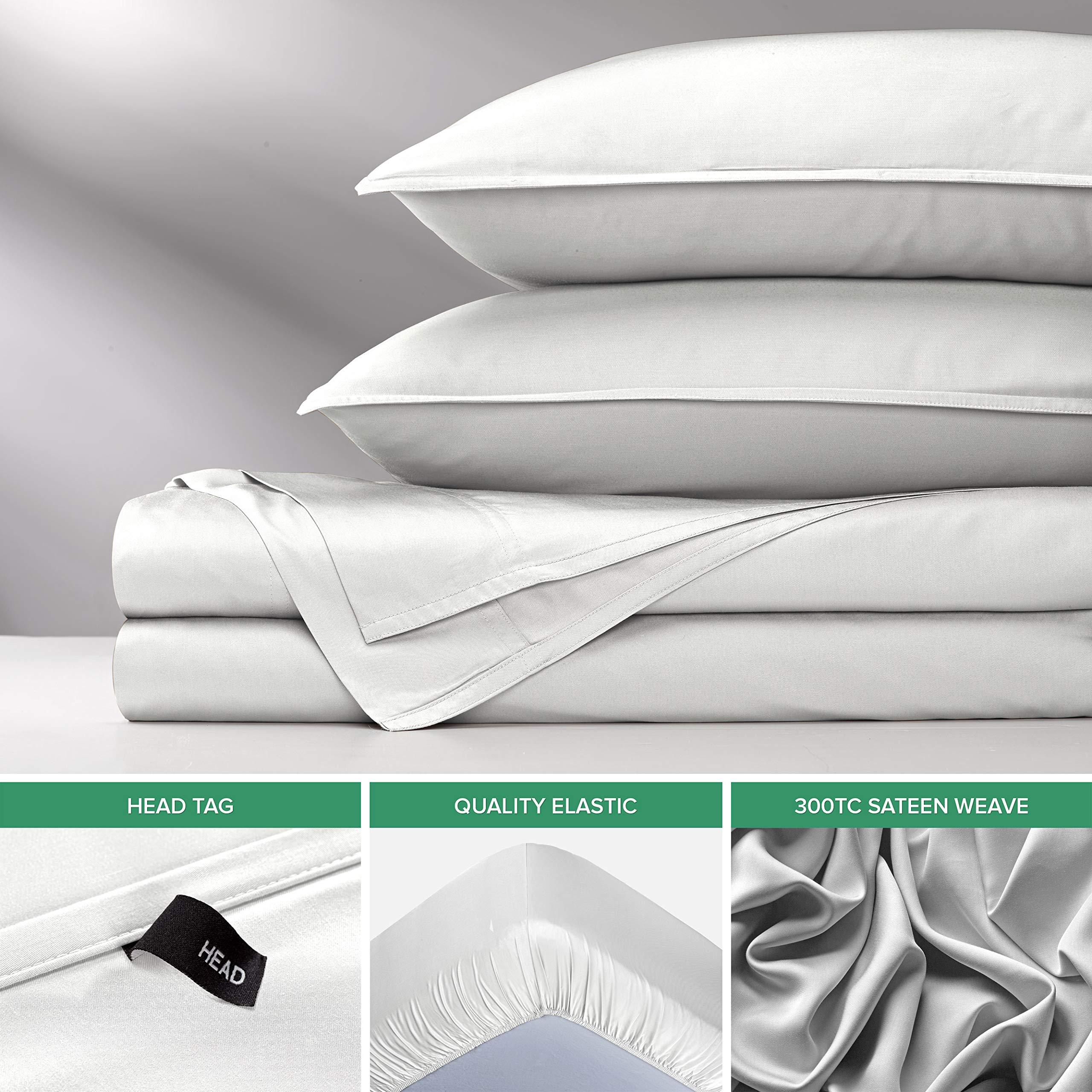 King Sheets by Pure Bamboo, Genuine 100% Organic Viscose Derived from Bamboo Bed Sheet Set, Luxuriously Soft & Cooling, Double Stitching, Lifetime Quality Promise (King, White) - Image 6