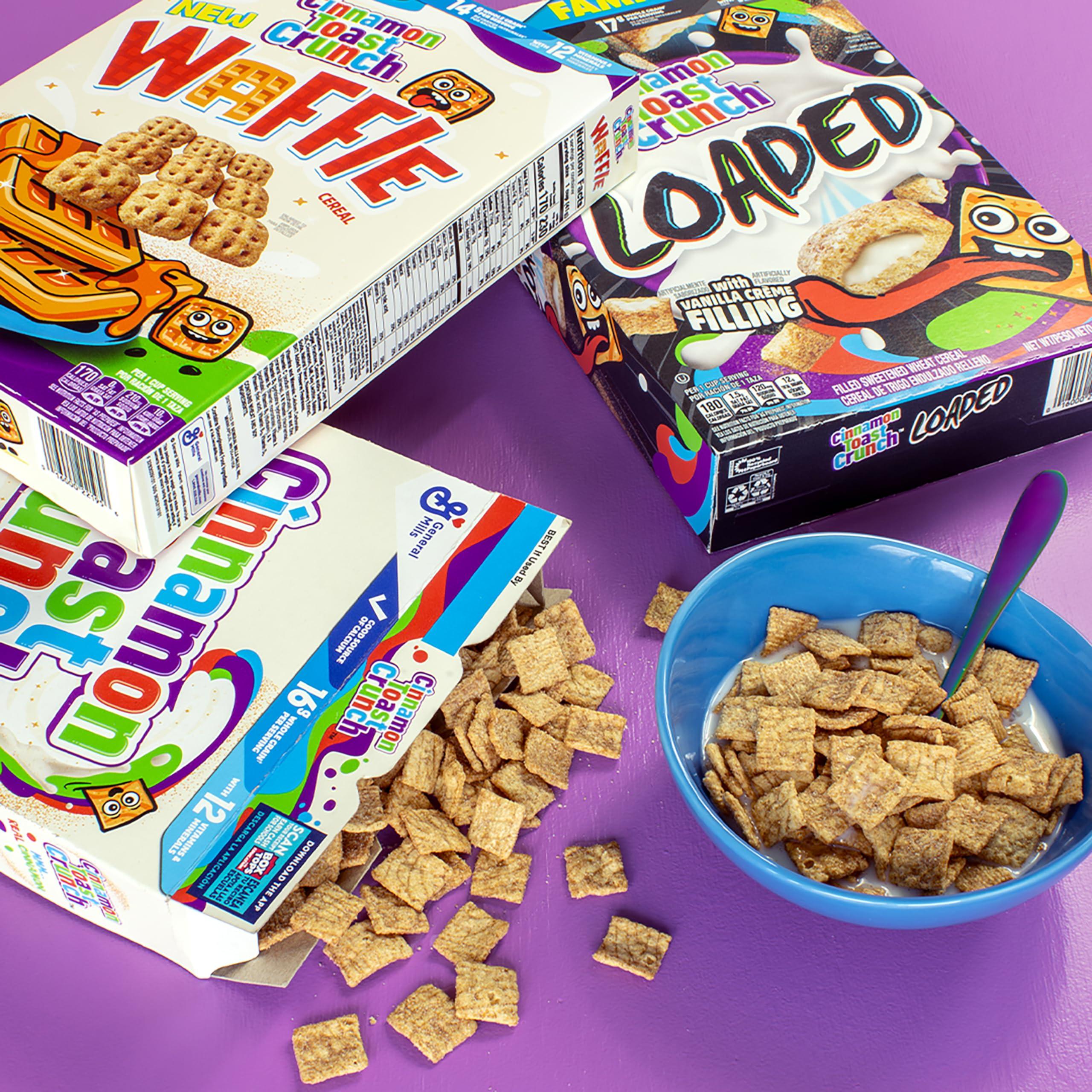 French Toast Crunch Breakfast Cereal, Syrup and Cinnamon Taste, Family Size, 17.4 oz - Image 9