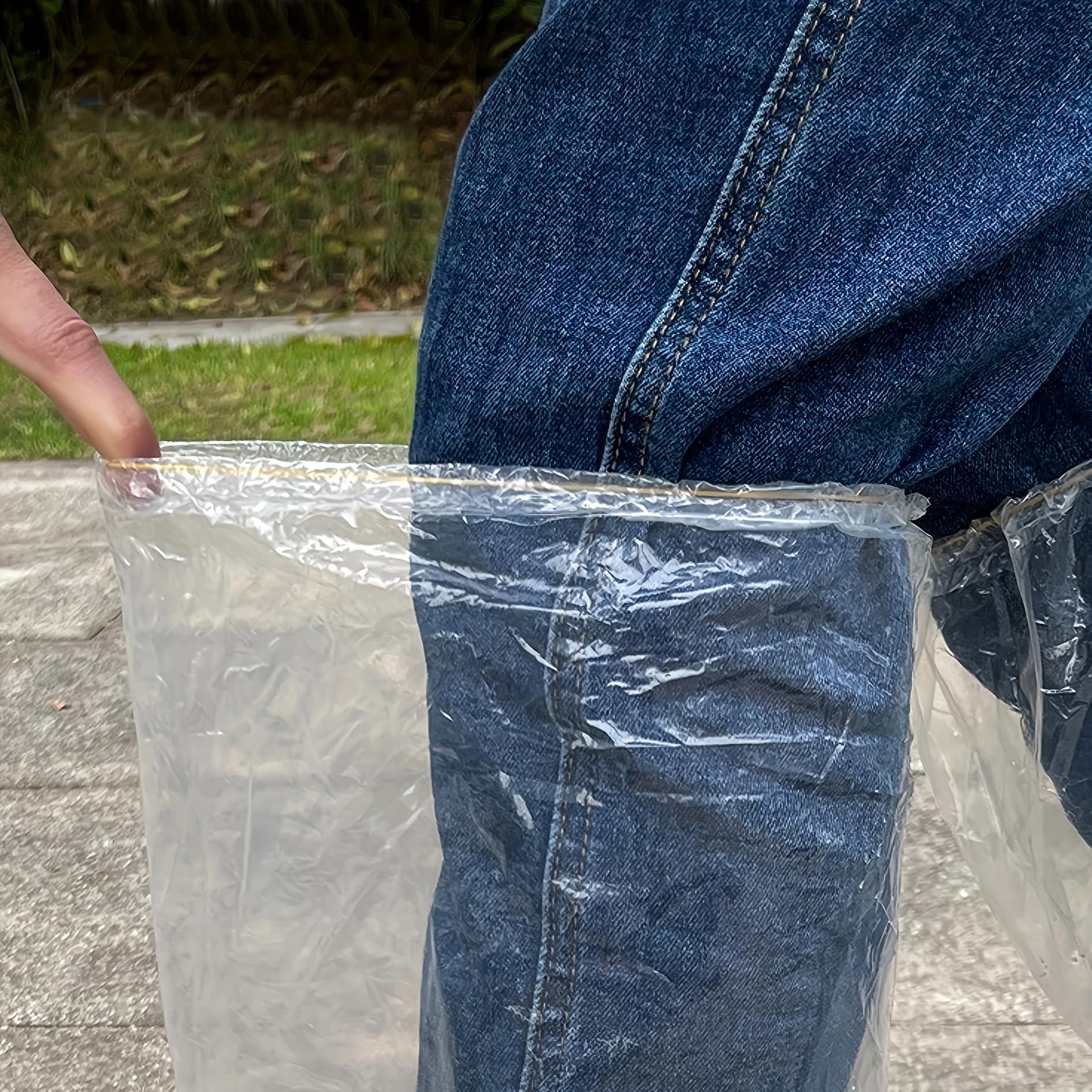 Fancystyle Disposable Plastic Boot and Shoe Covers 19 inch Tall Extra Large Resistant Water/Skid Resistant, Clear(80) - Image 6