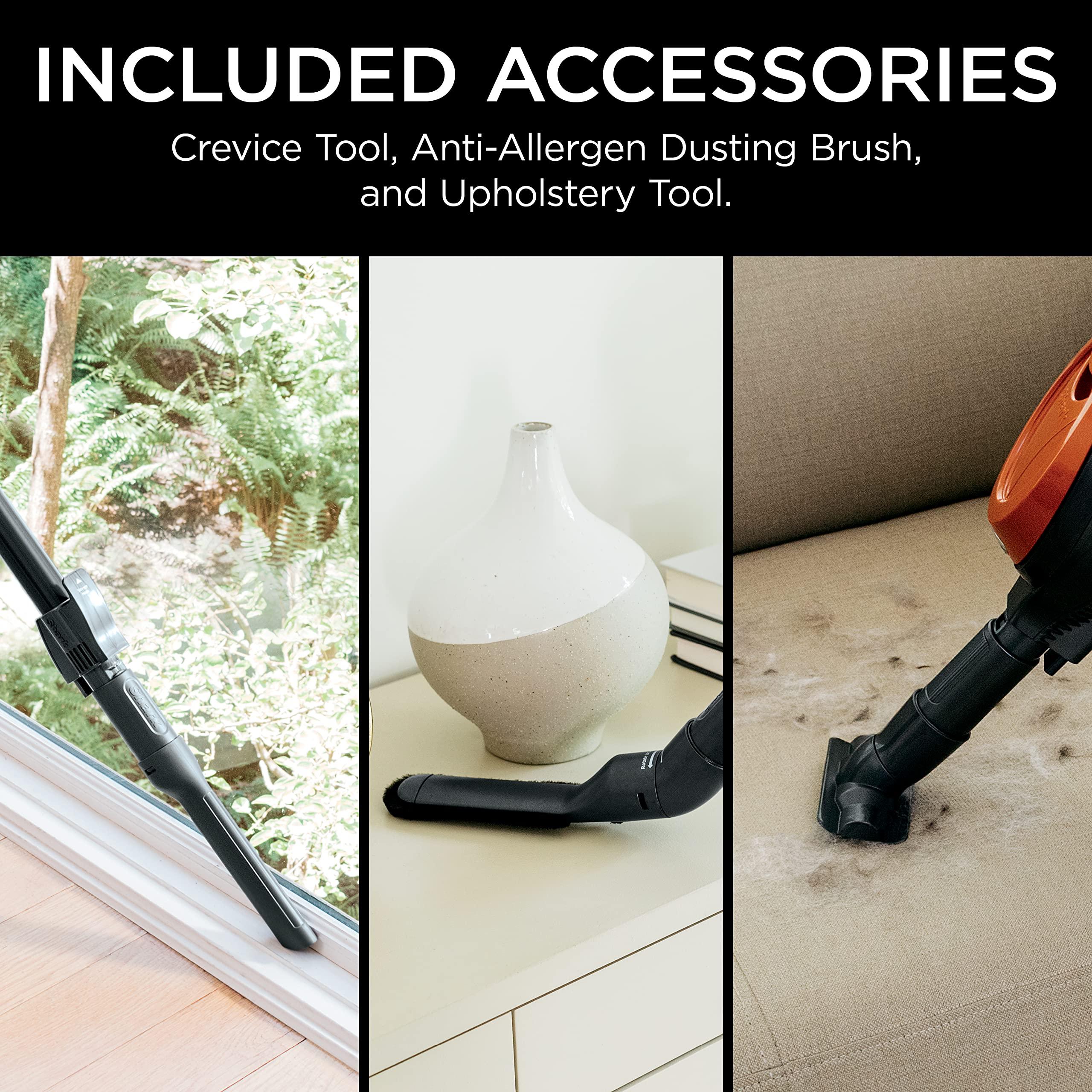 Shark Rocket Ultra-Light Corded Bagless Vacuum for Carpet and Hard Floor Cleaning with Swivel Steering (HV301), Gray/Orange - Image 10