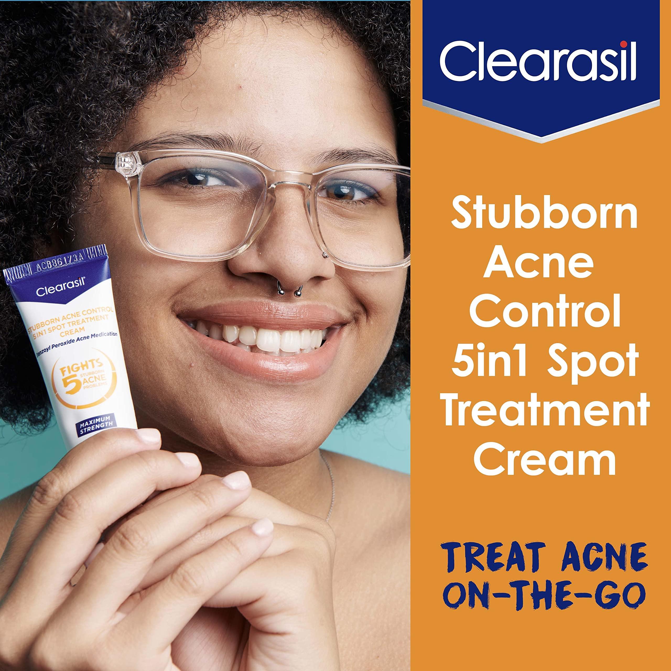 Clearasil Stubborn Acne Control 5in1 Spot Treatment Cream, 1 oz - Image 4
