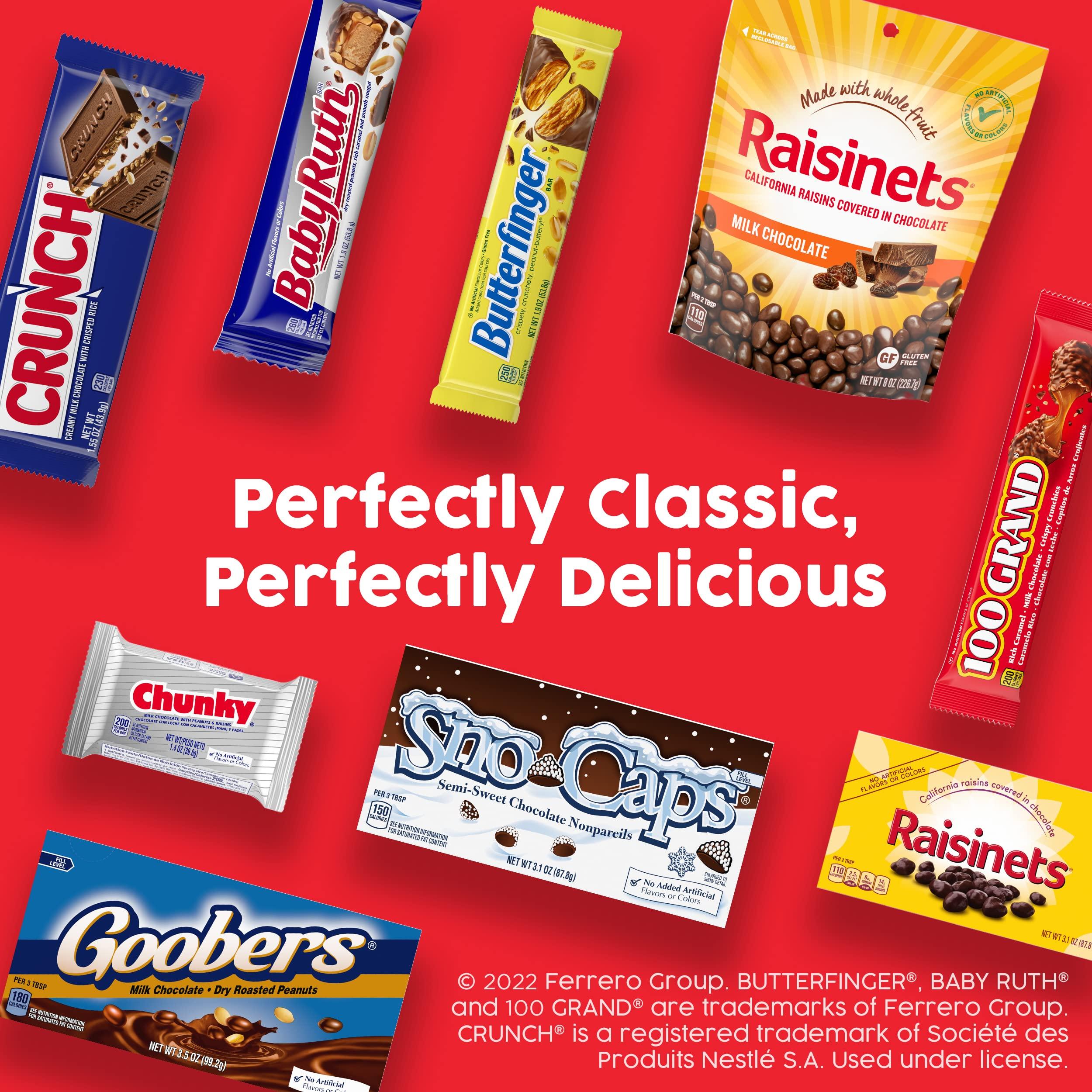 Butterfinger, CRUNCH, Baby Ruth and 100 Grand, Bulk 28 Pack, Assorted Full Size Chocolate Candy Bars, 48 oz - Image 6