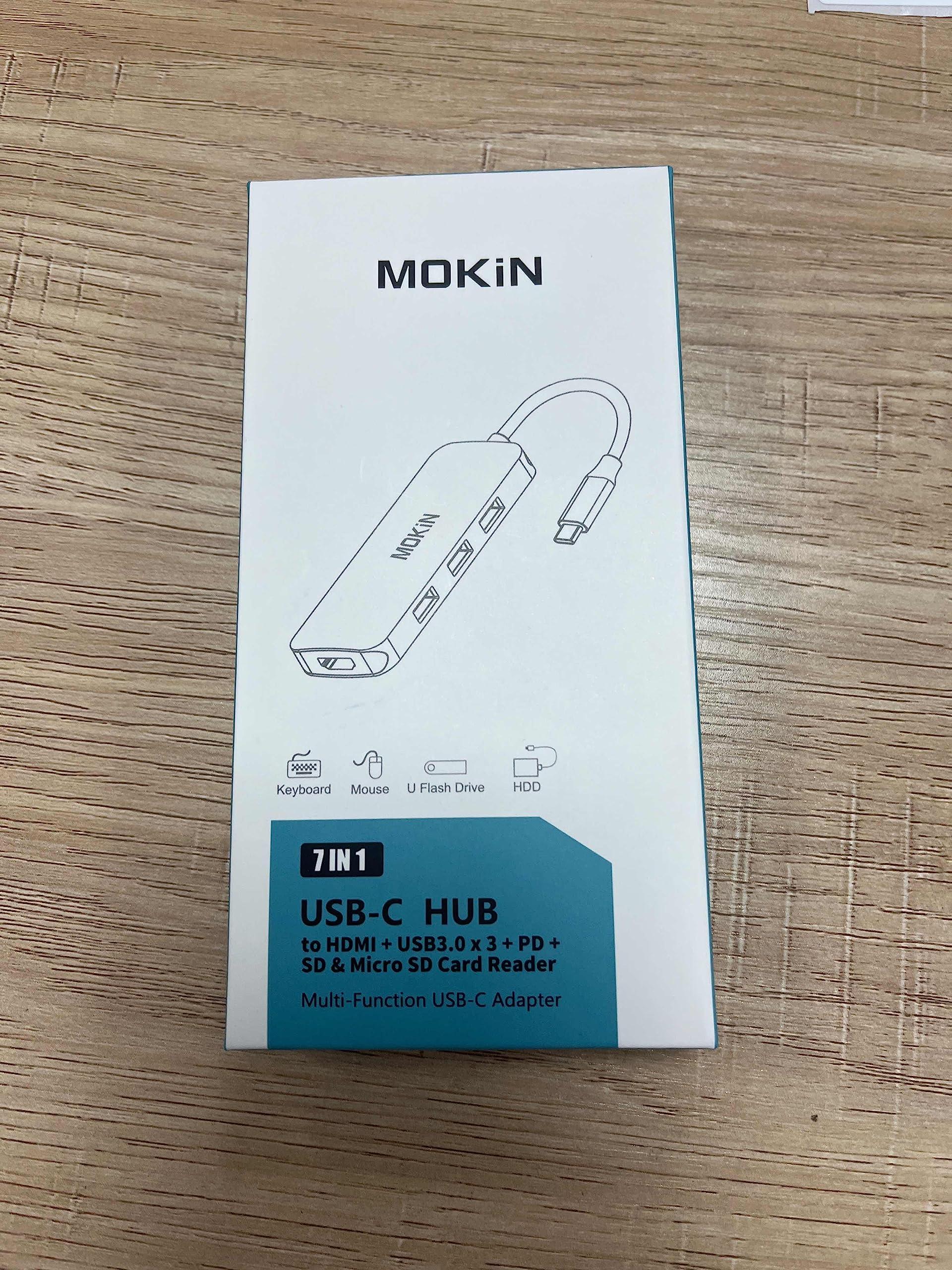 USB C Adapter for MacBook Pro/Air, MOKiN USB CHub, Mac Dongle, 7 in 1 Multiports USBC Hub to 3 USB 3.0, 4K HDMI, SD/TF Card Reader and 100W PD Adapters for Dell HP Lenovo Surface and More - Image 7