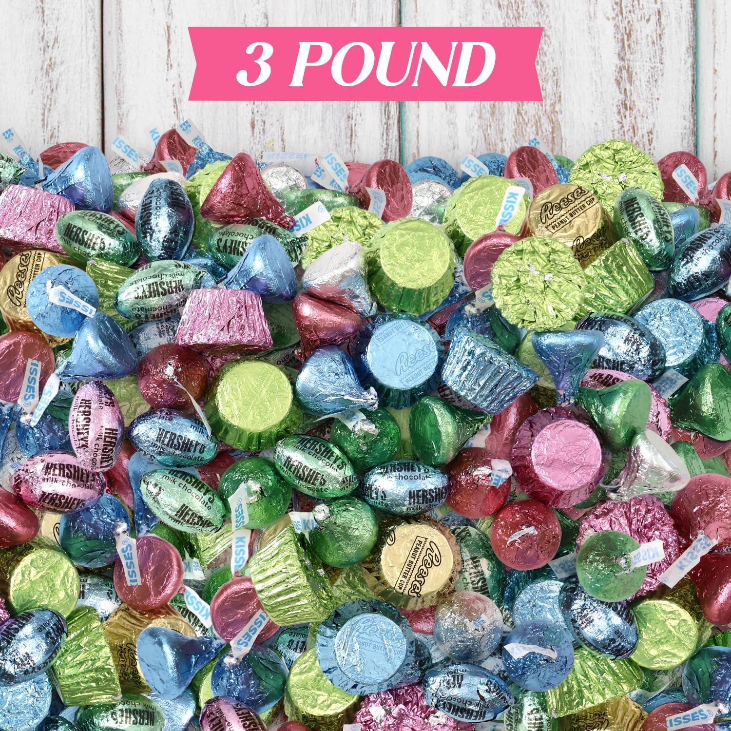 Bulk Easter Chocolate Candy Variety Pack 3 Pound - 220 Pieces Individually Wrapped Bulk Assorted Candy For Egg Fillers, Easter Baskets, Parties & Treats - Image 2