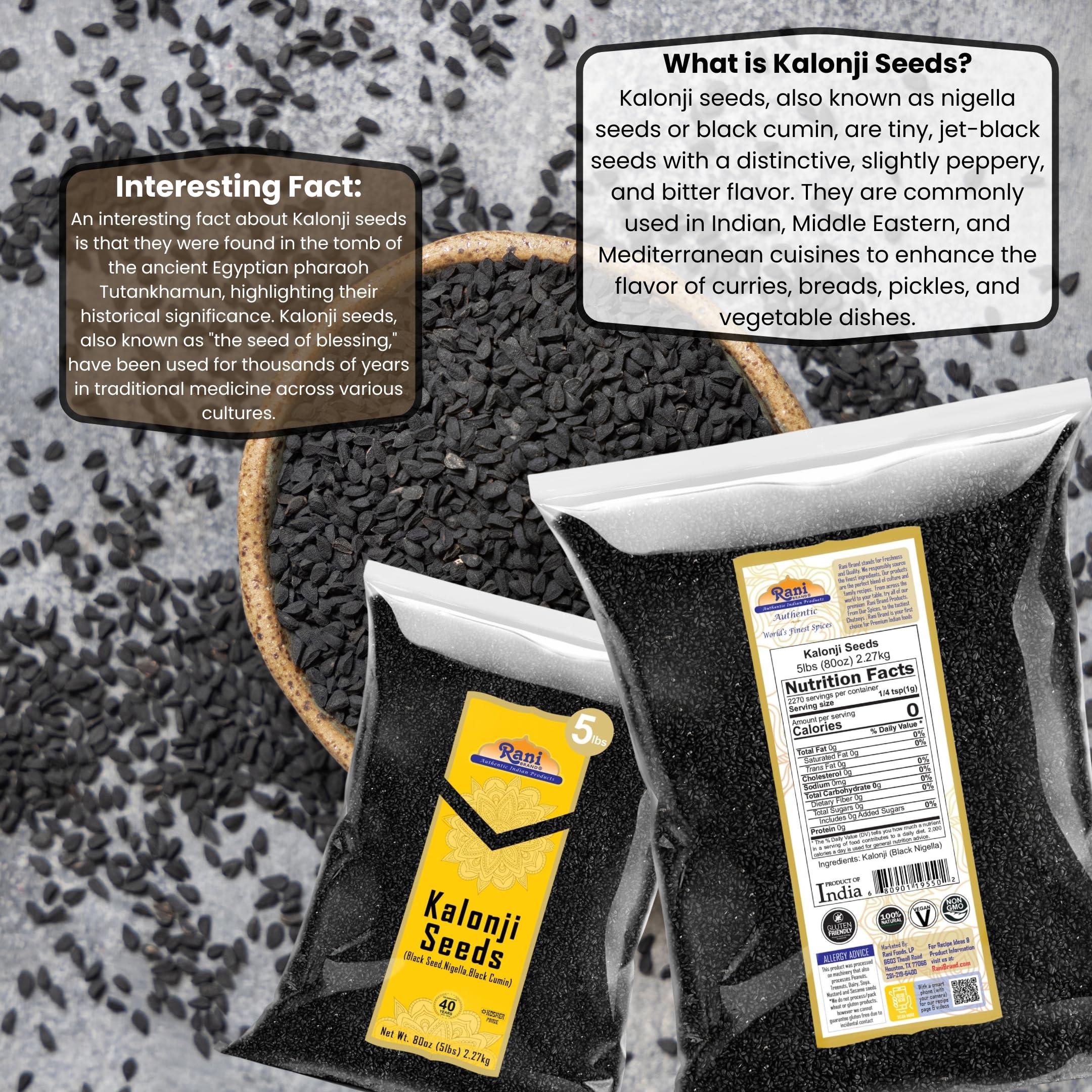 Rani Kalonji (Black Seed, Nigella Sativa, Black Cumin) Seeds 80oz (5lbs) 2.27kg Bulk ~ All Natural | Gluten Friendly | NON-GMO | Kosher | Vegan | Indian Origin - Image 4