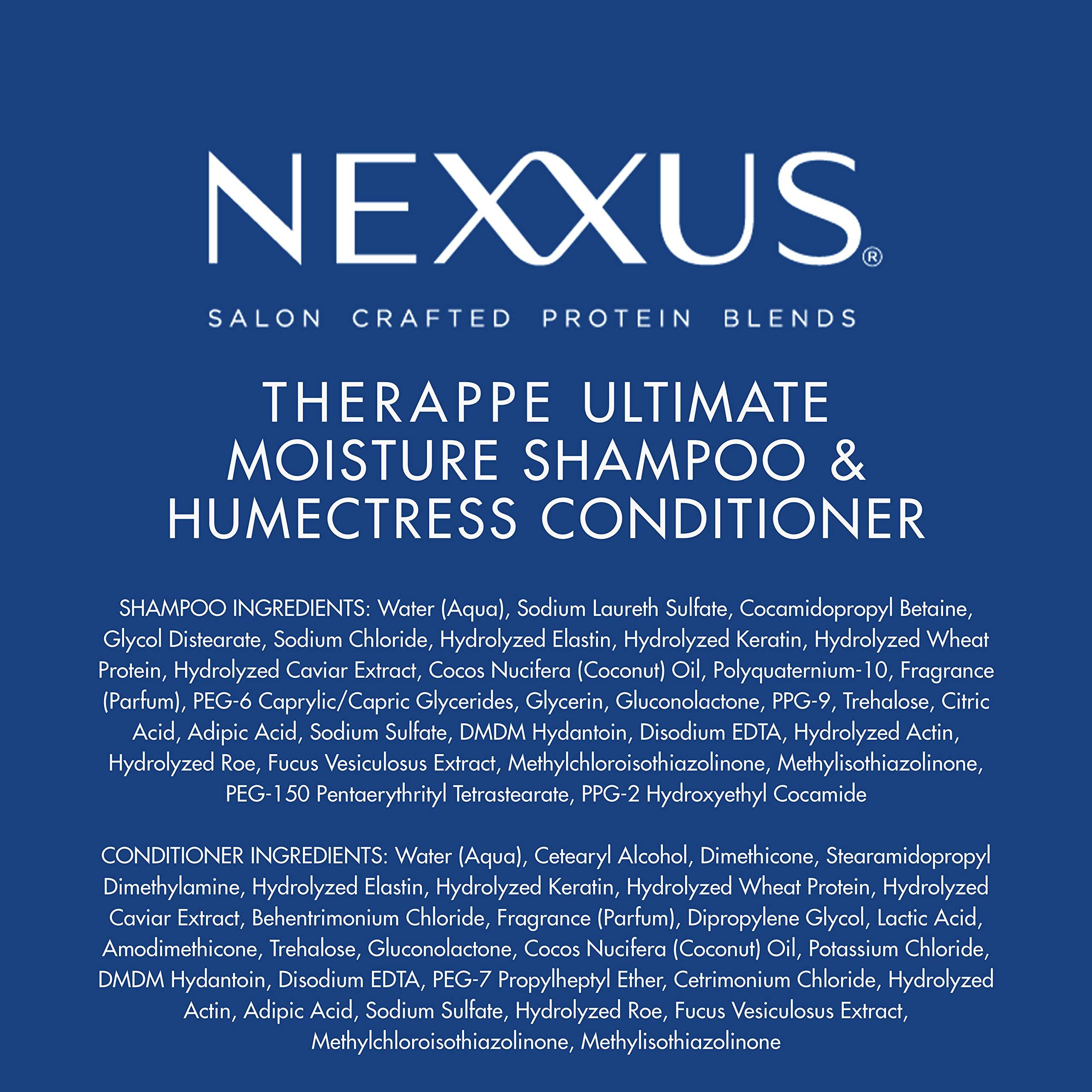 Nexxus Shampoo and Conditioner Therappe Humectress 2 Count for Dry Hair Silicone-Free, Moisturizing Caviar Complex and Elastin Protein 33.8 oz - Image 11