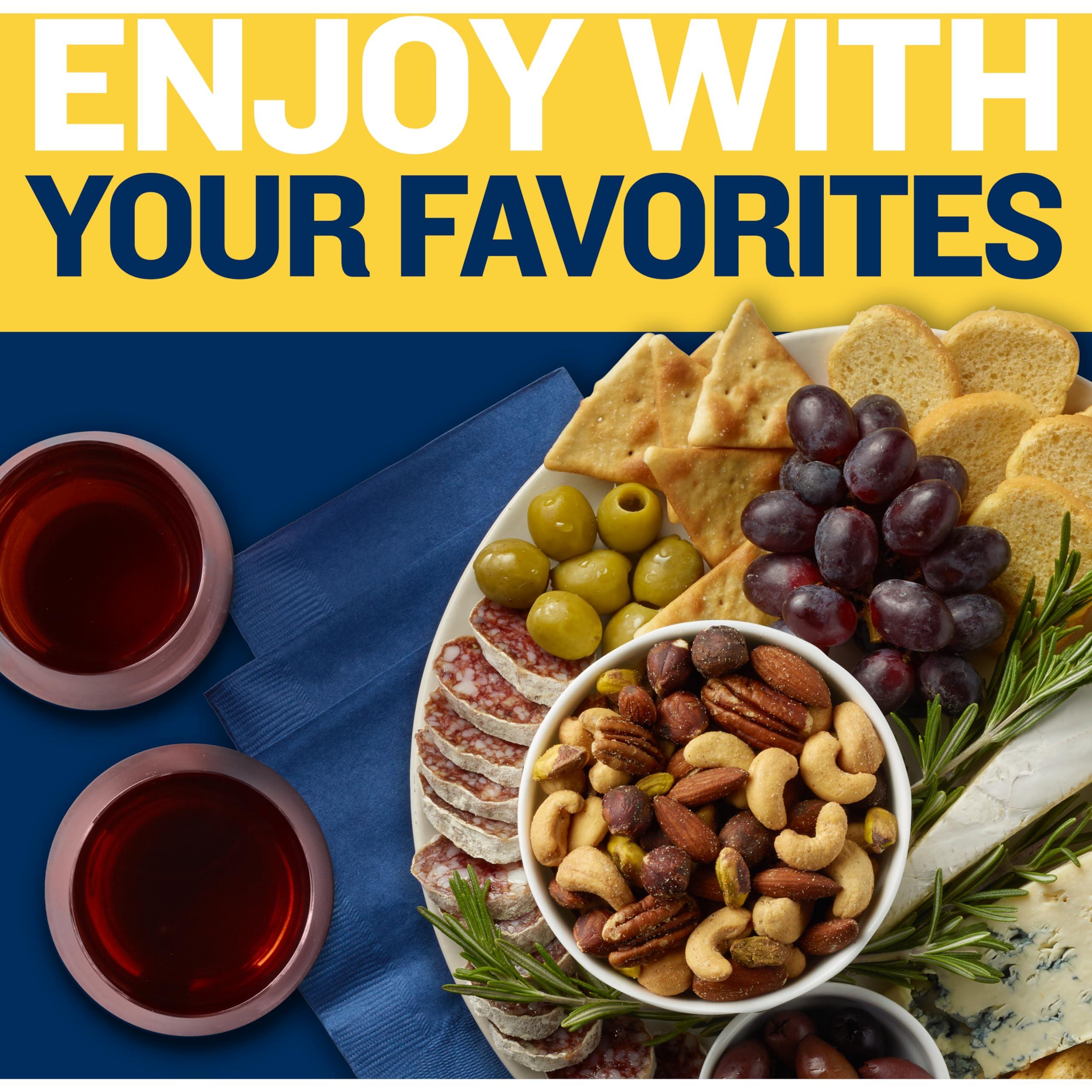 PLANTERS Deluxe Mixed Nuts, Cashews, Almonds, Pecans, Pistachios, Hazelnuts, Roasted with Sea Salt, Party Snacks, Plant-Based Protein Nut Mix, Snacks for Adults, After School Snack Mix, 27oz - Image 6