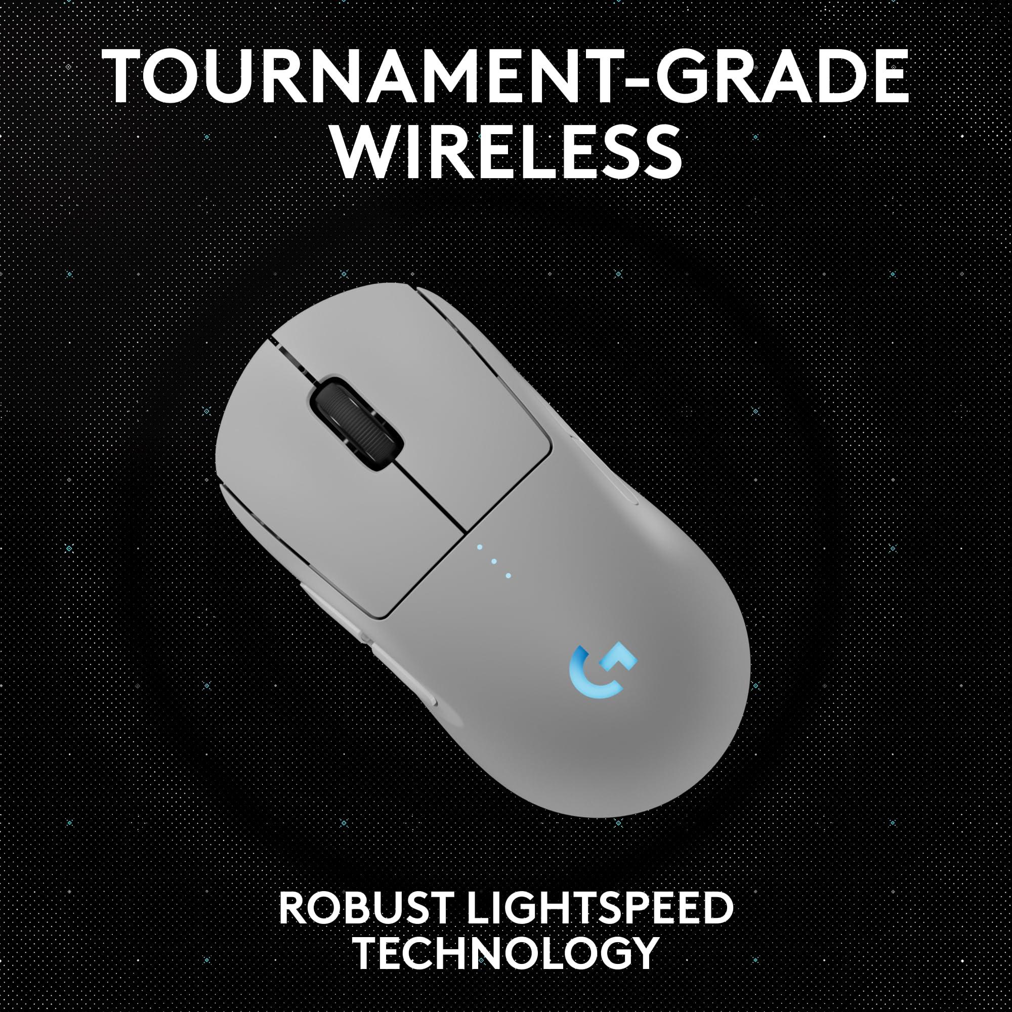 Logitech G PRO 2 Lightspeed Wireless Gaming Mouse, Right- or Left-Handed Mouse with up to 4 Customizable and Switchable Magnetic Side Buttons, 44K DPI Sensor, USB-C Charging, for PC/Mac - White - Image 5